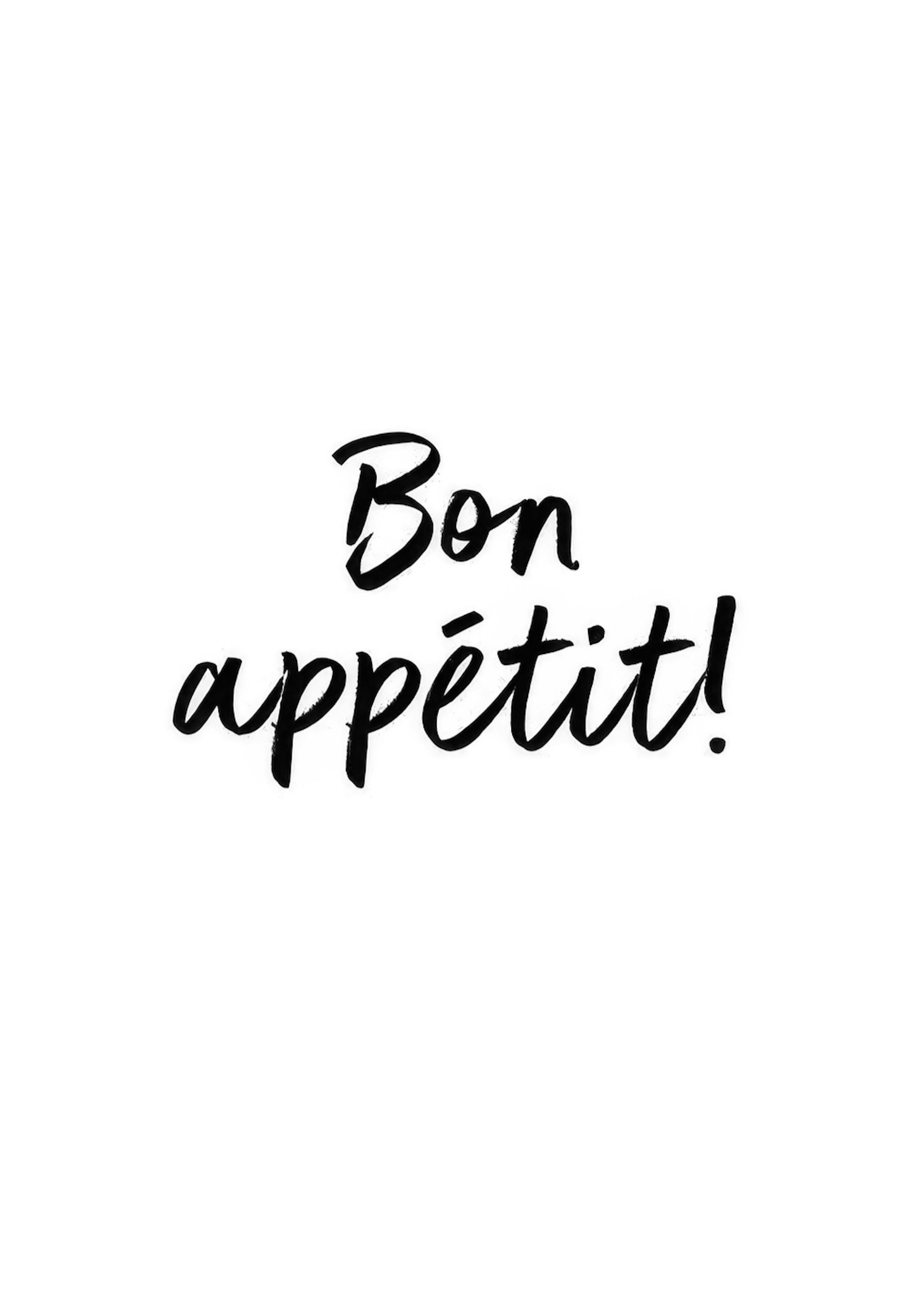 Bon Appetite Scribble Poster 0