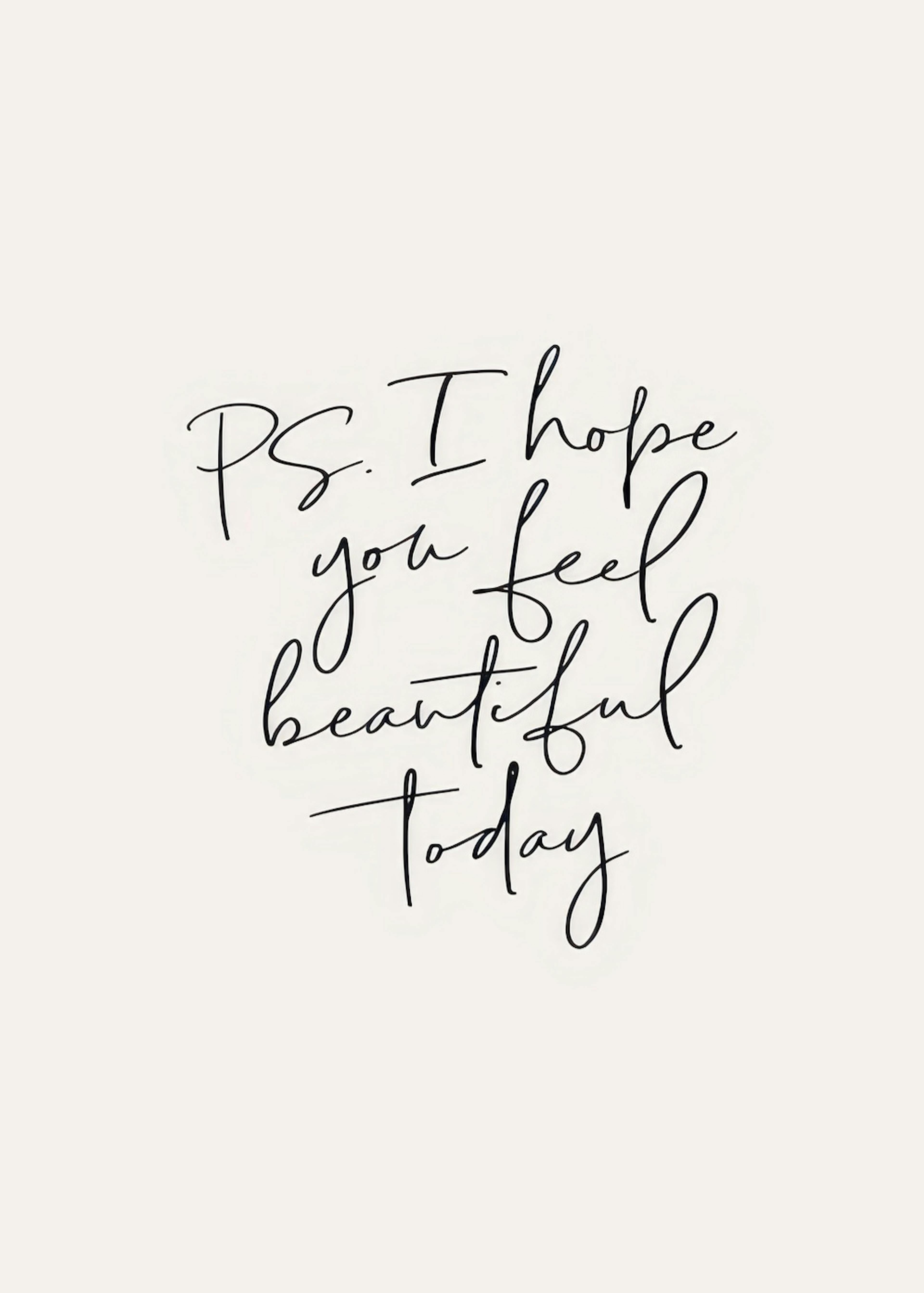 Feel Beautiful Print 0