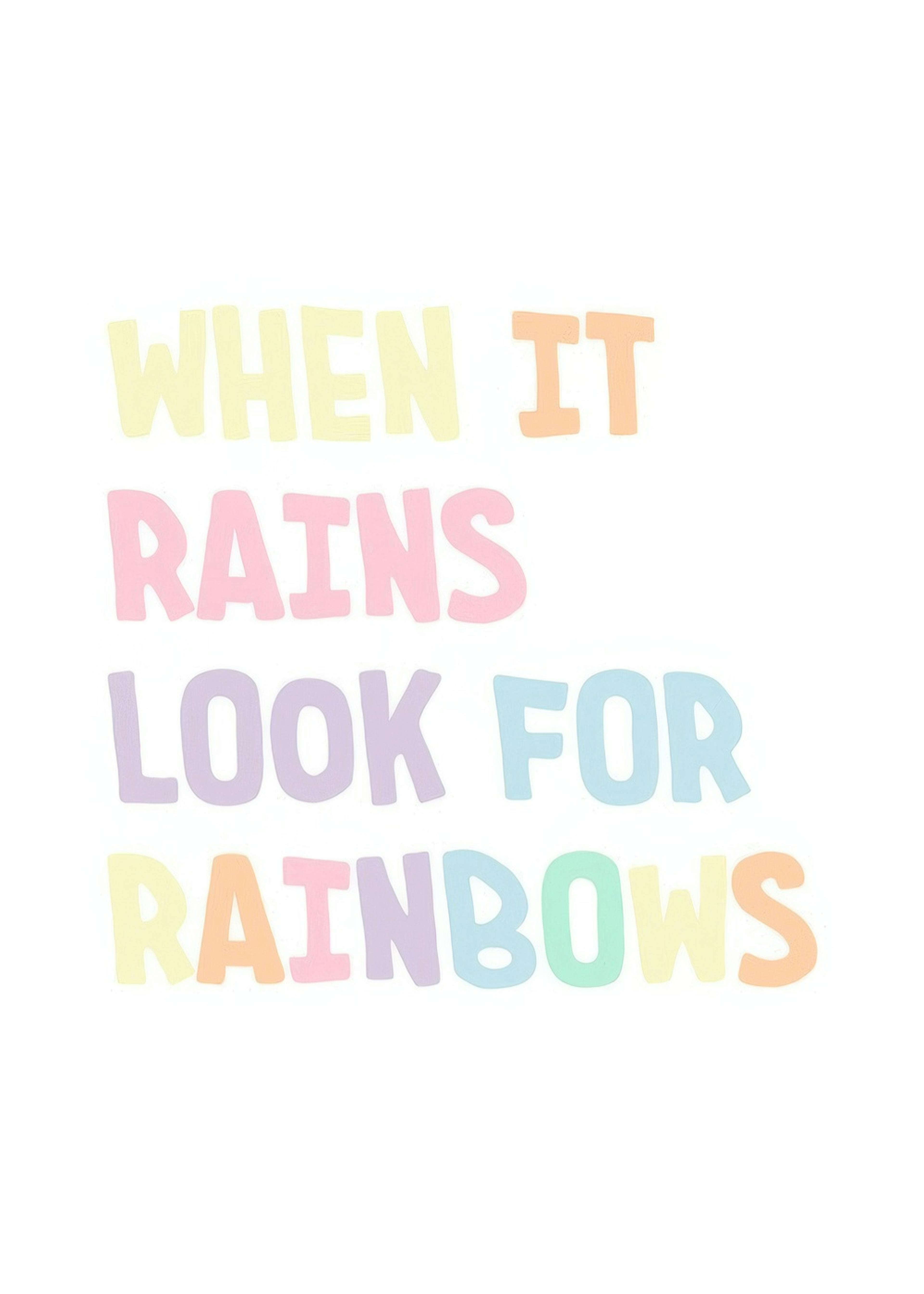 Look for Rainbows Print 0