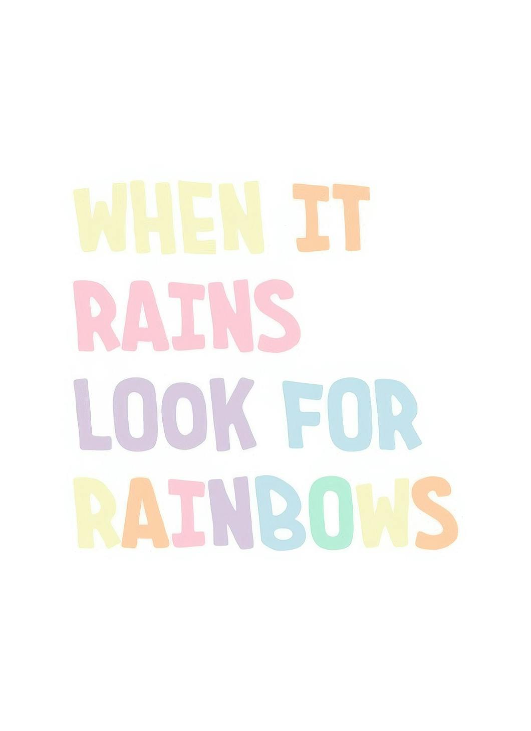 Prints - Look for Rainbows Print (21x30 cm) - Kids wall art
