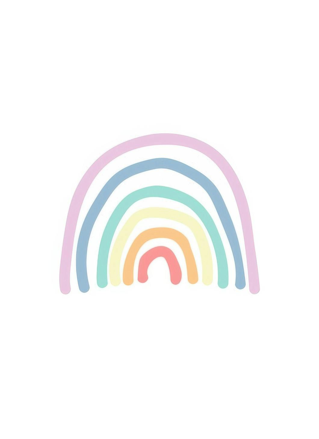 Prints - Painted Rainbows Print (30x40 cm) - Kids wall art