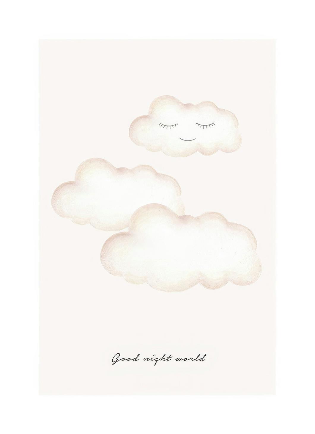 Prints - Good Night World Print (21x30 cm) - Kids wall art