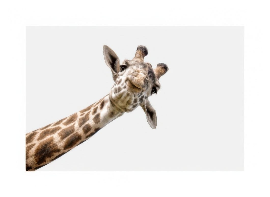 Curious Giraffe Poster (30x40 cm) - Kinderposters