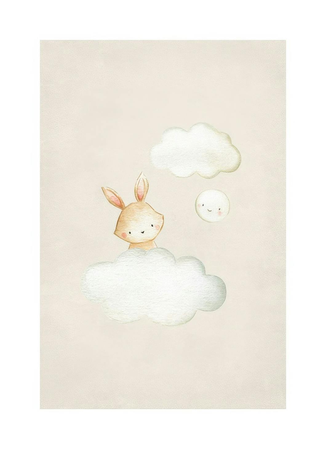 In the Clouds No1 Affiche (21x30 cm)