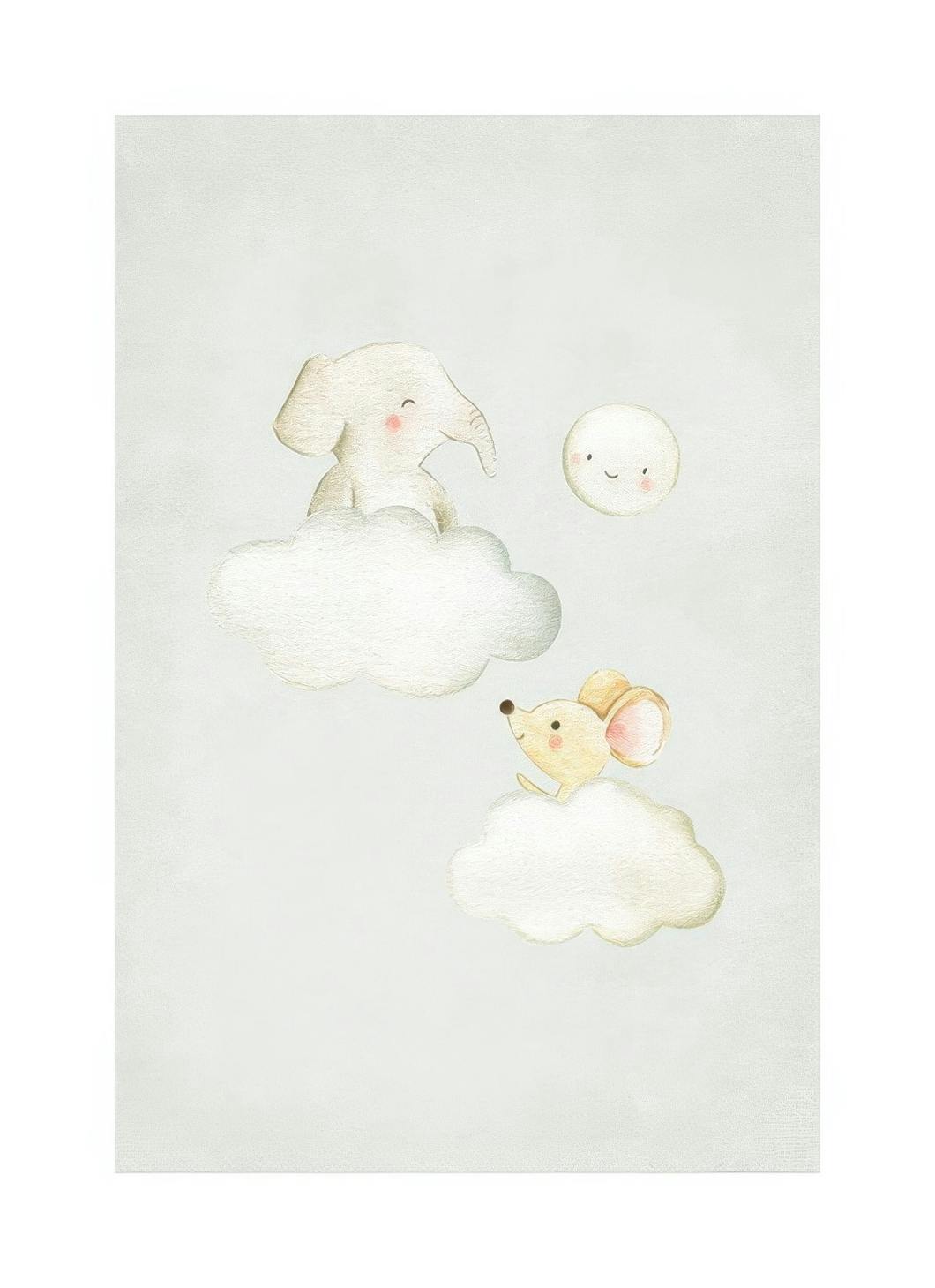 In the Clouds No2 Plakat (30x40 cm)