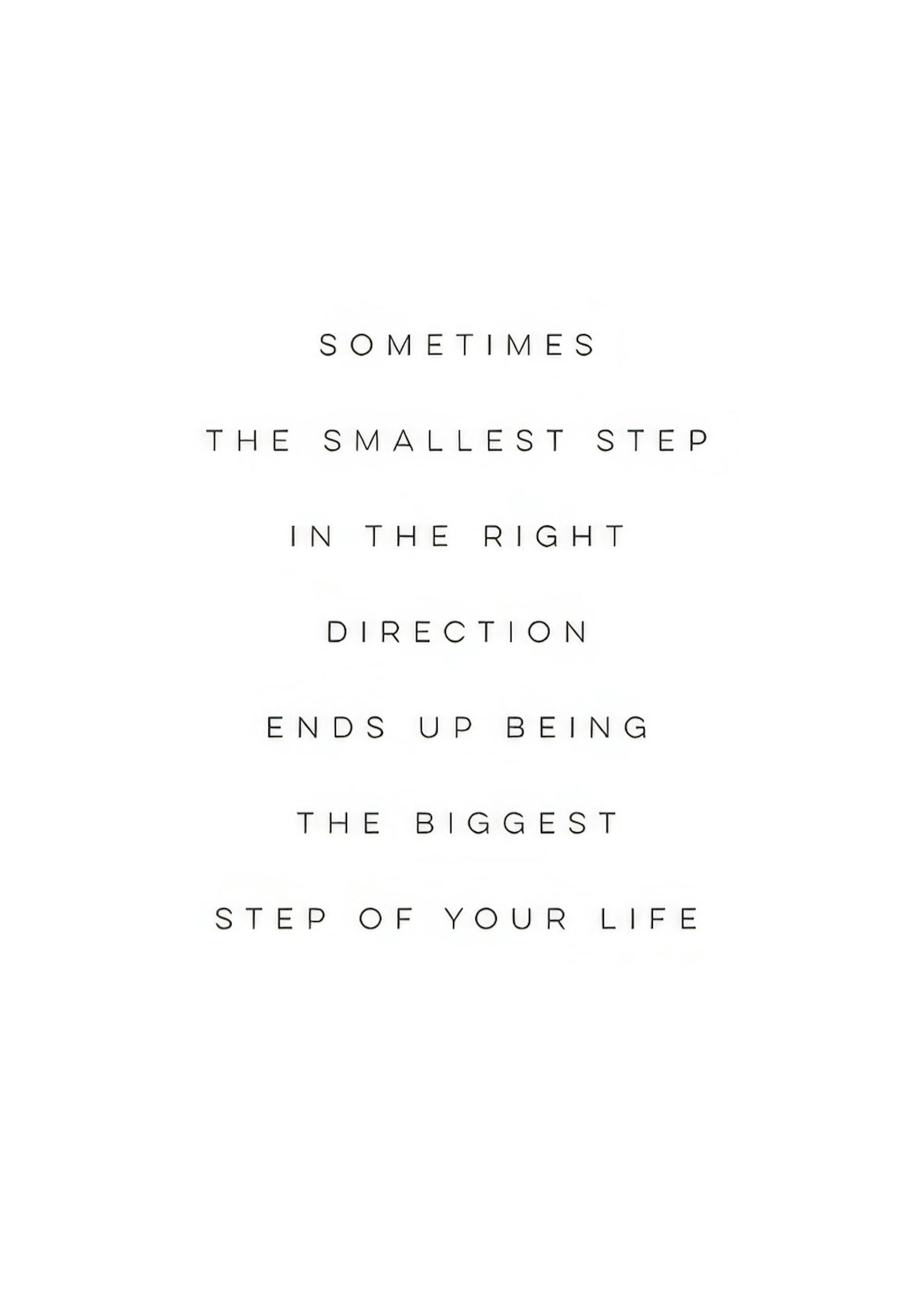 The Smallest Step Print 0