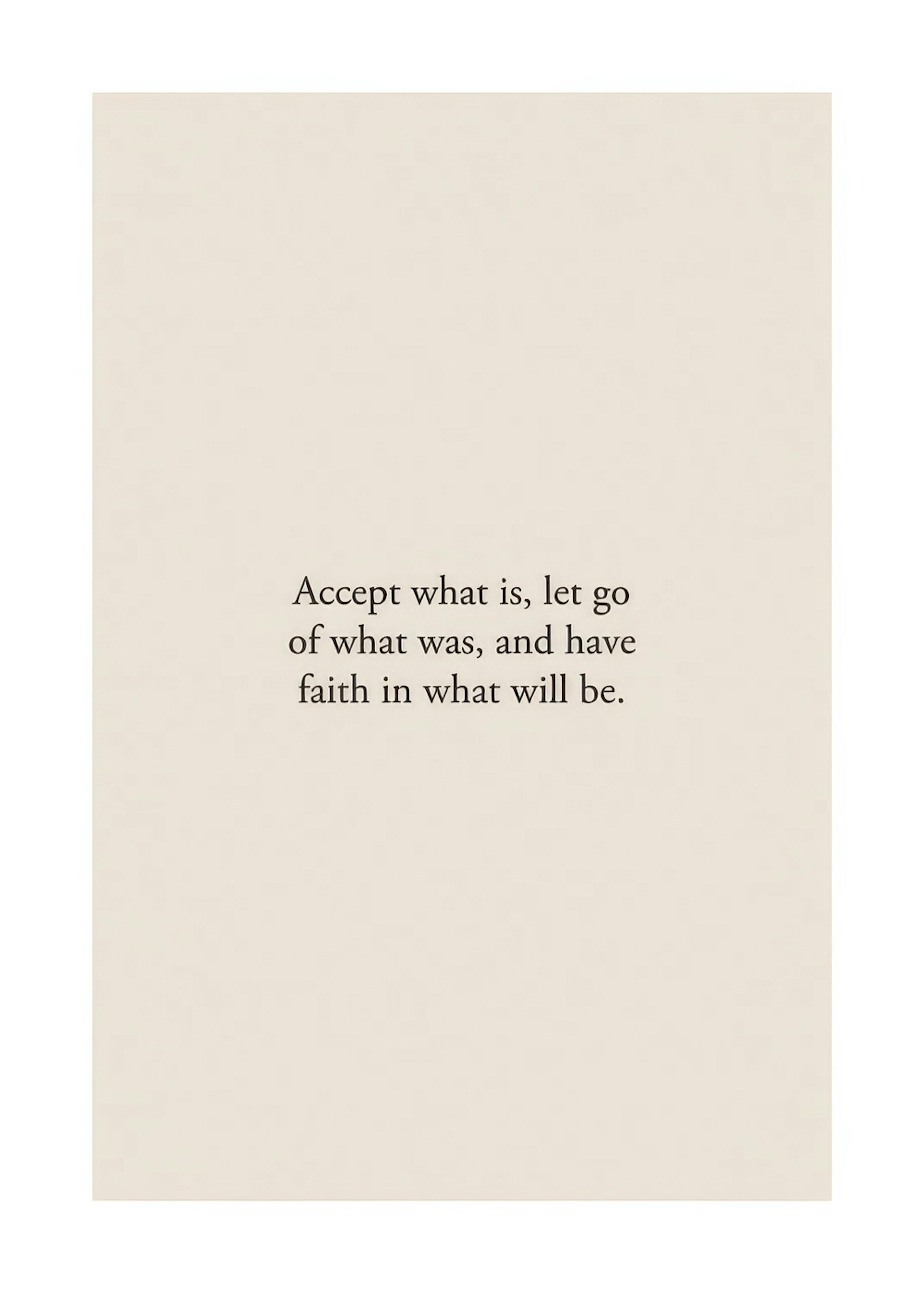 Accept What Is Poster 0