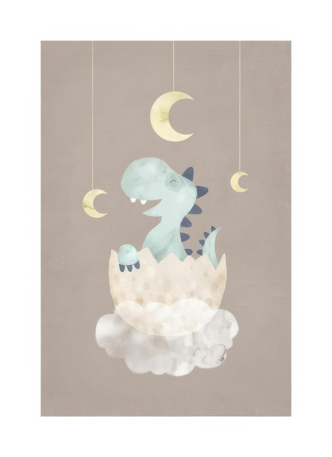 Baby Dinosaur No2 Poster (21x30 cm) - Babyposters