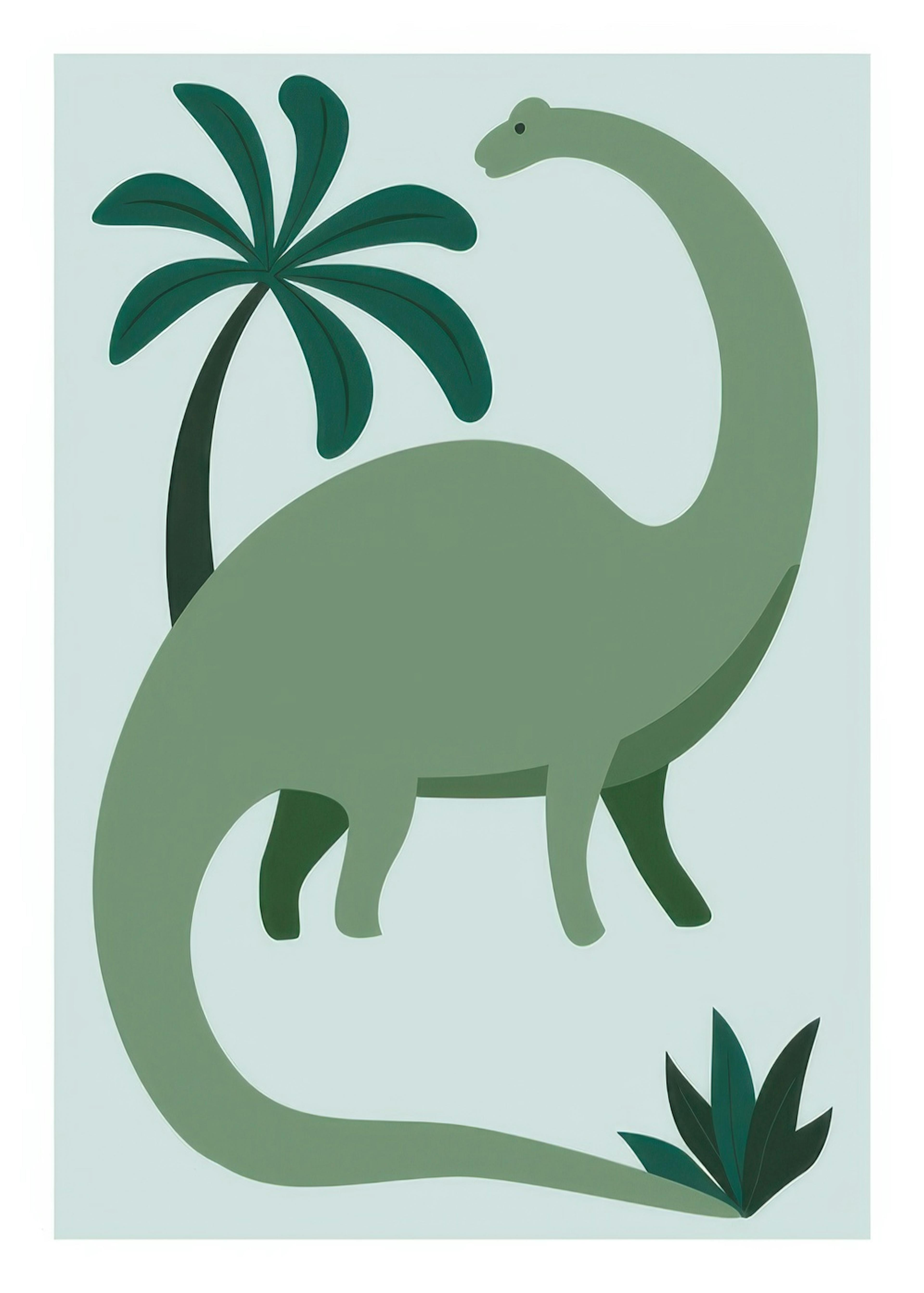 Green Dinosaur Affiche 0