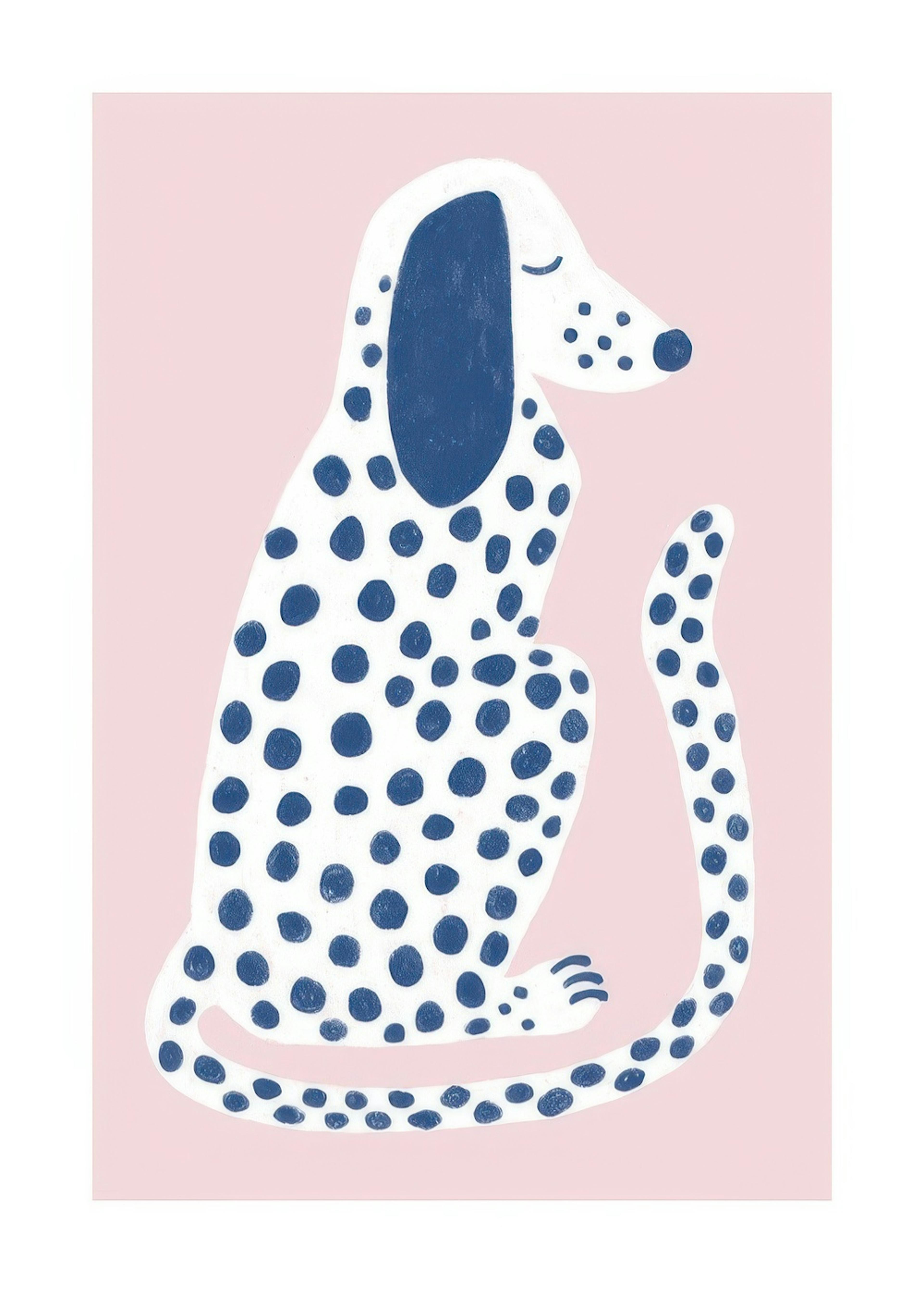 Pink and Blue Dalmatian Plakat 0