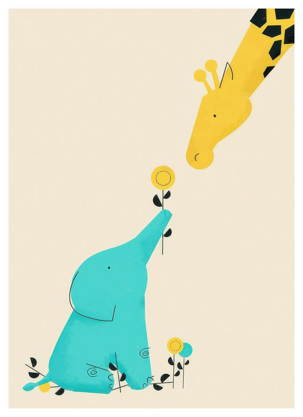 Prints - Baby Elephant Print (30x40 cm) - Kids wall art