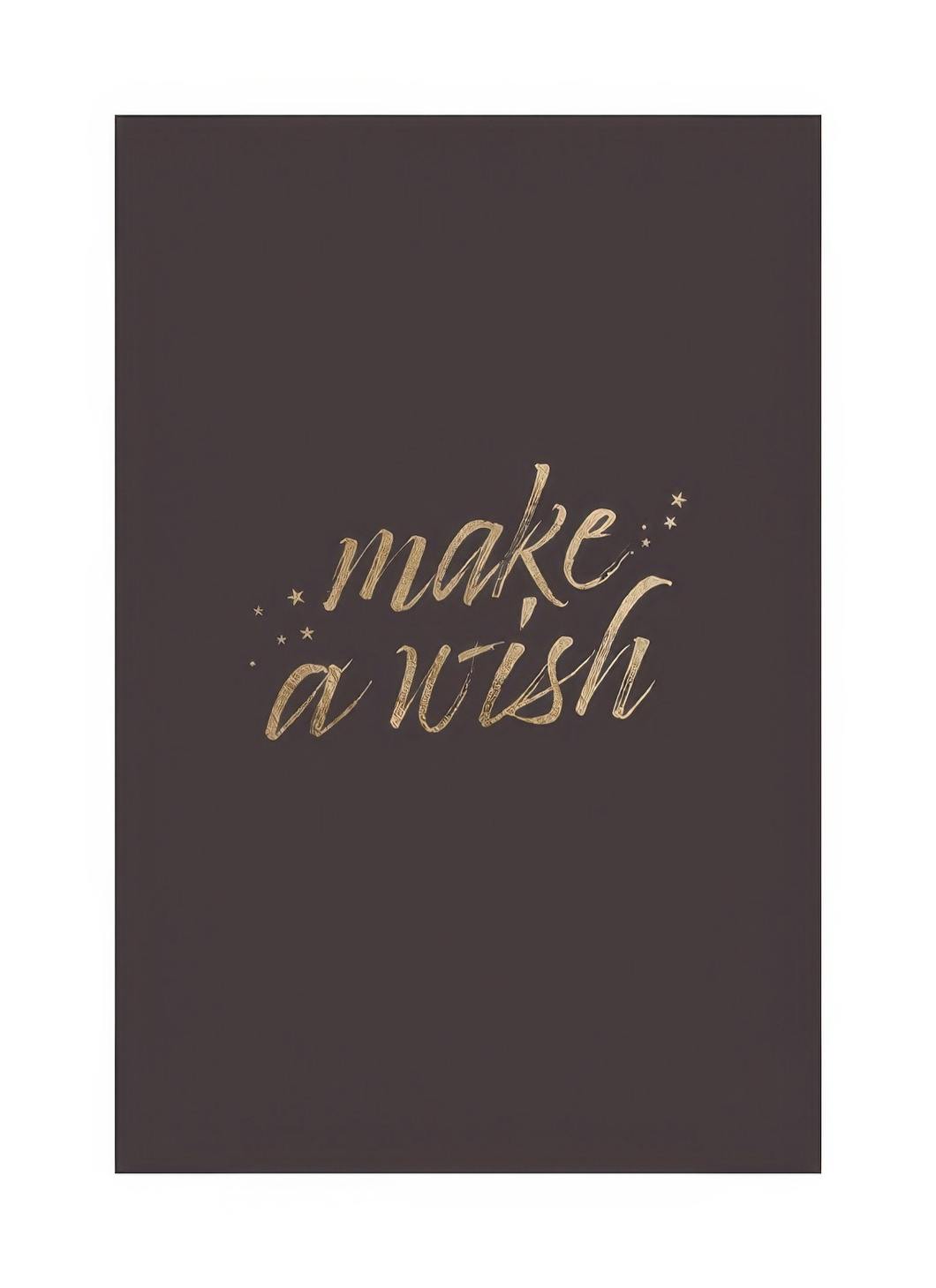 Make a Wish Poster (21x30 cm) - Posters met tekst