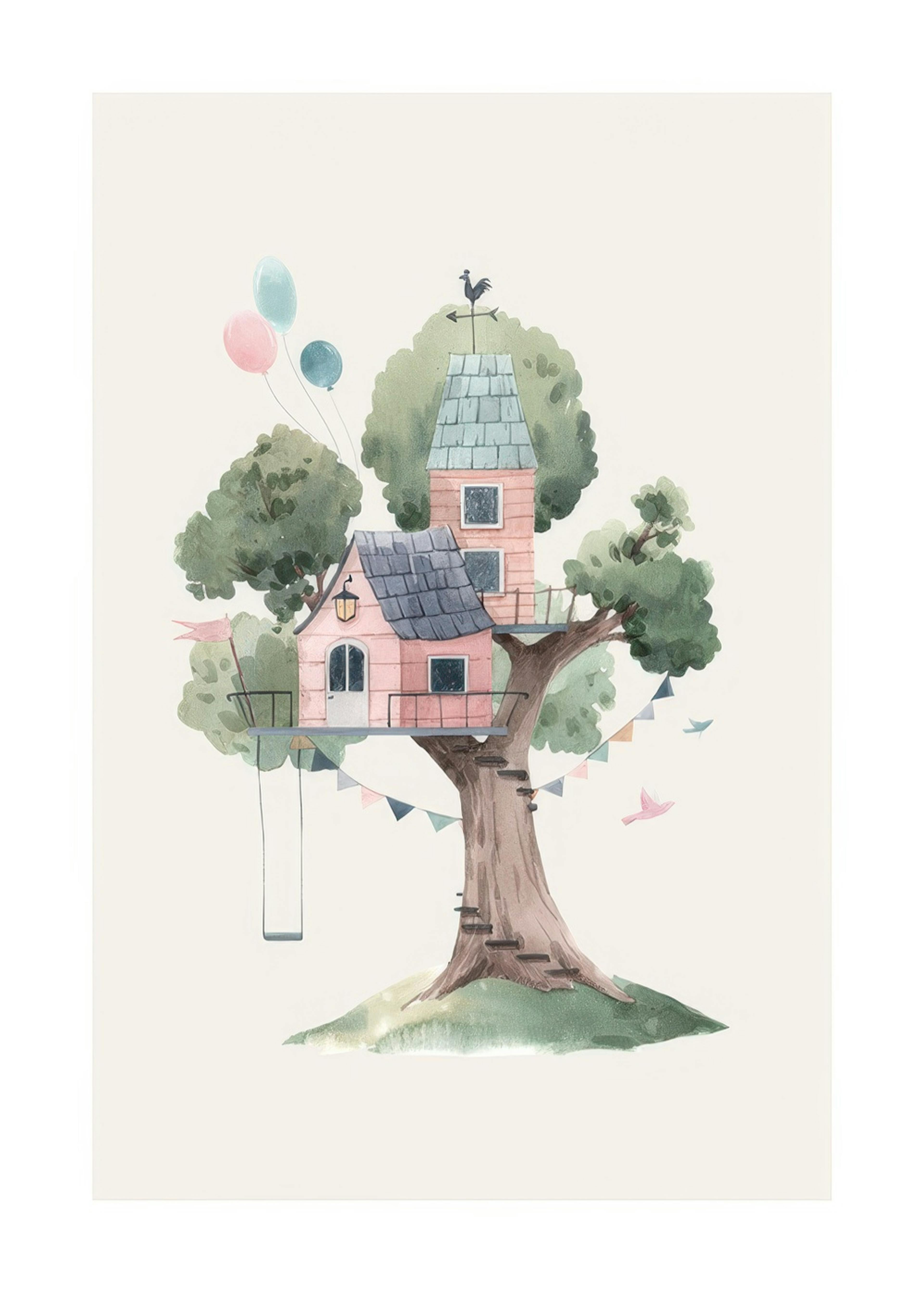 Tree House No1 Print 0