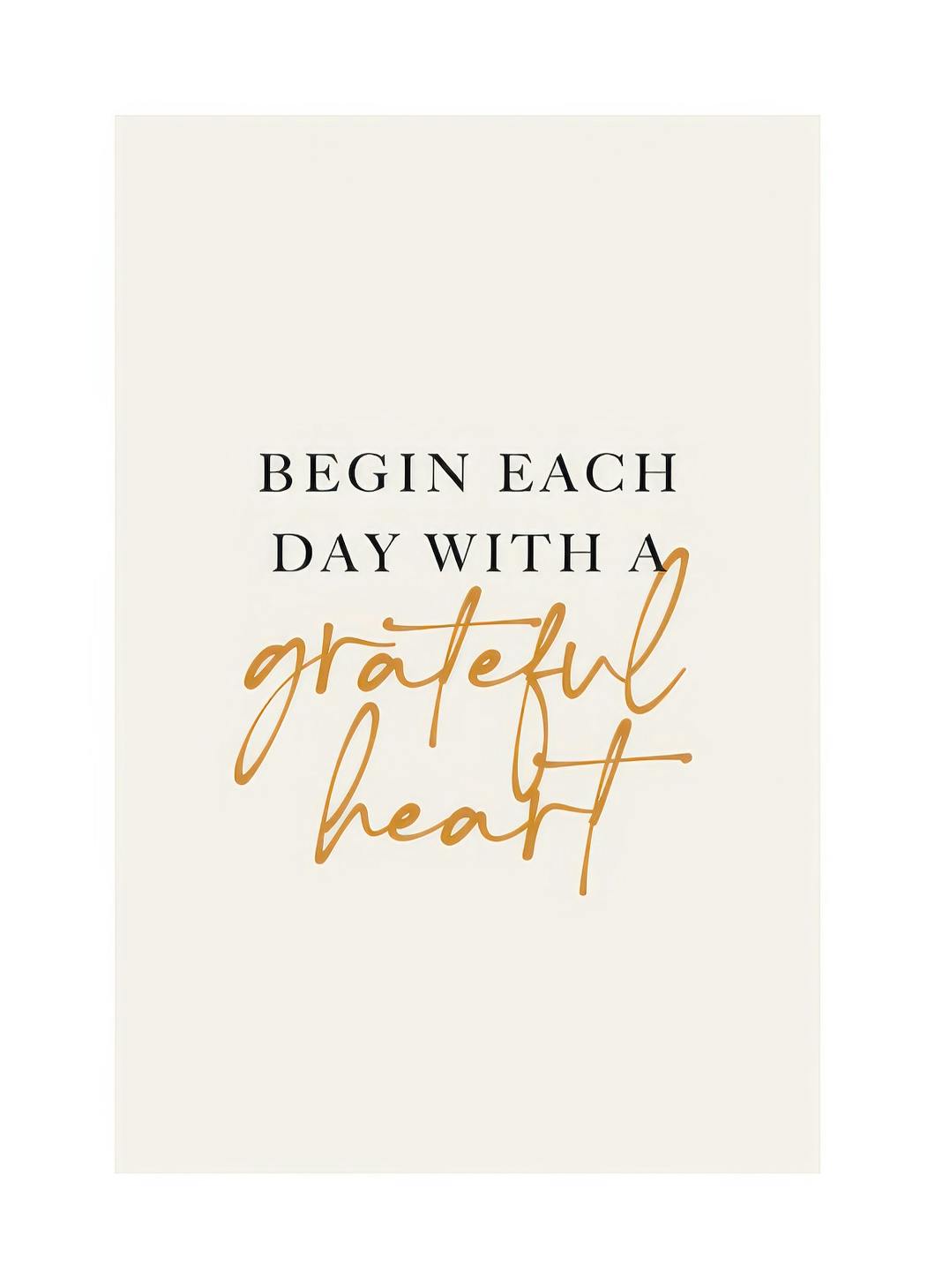With a Grateful Heart Affiche (21x30 cm)