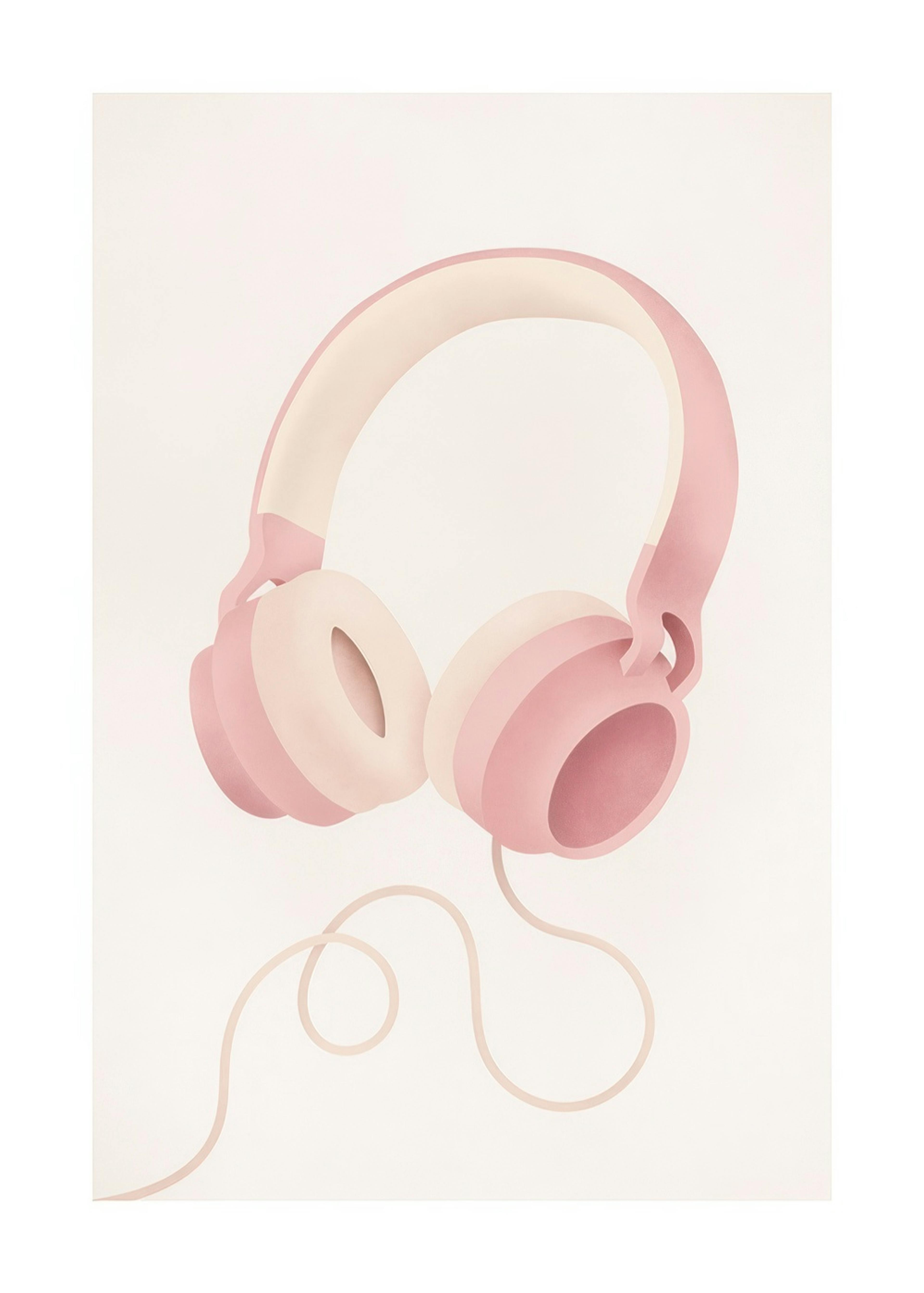 Pastel Headphones Plakat 0