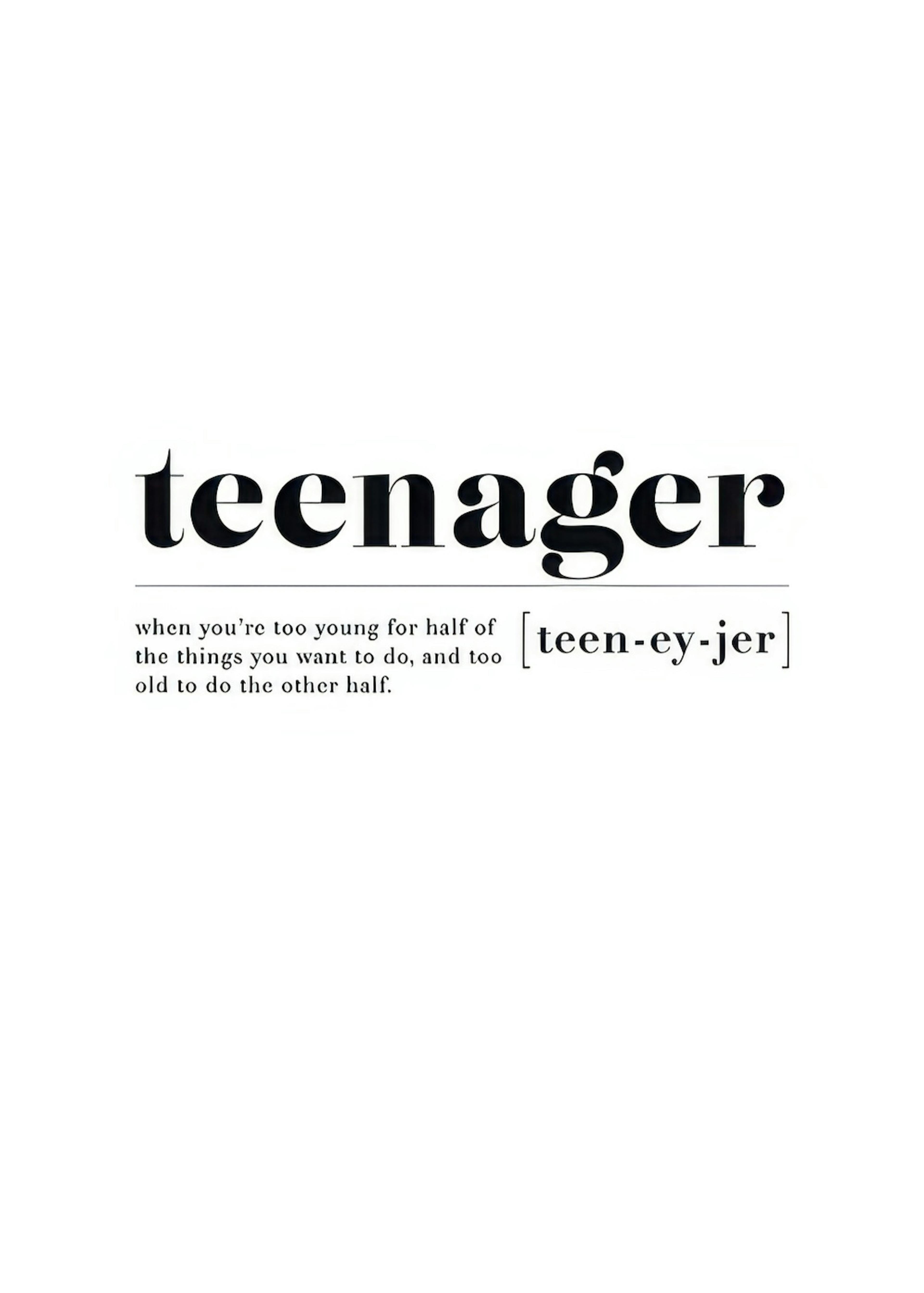 Teenager Print 0