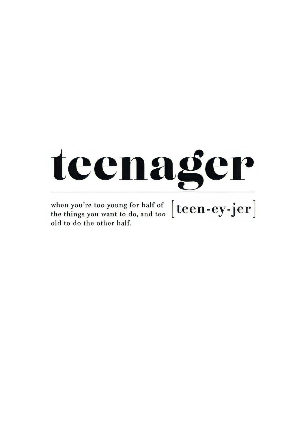 Teenager Print (21x30 cm)