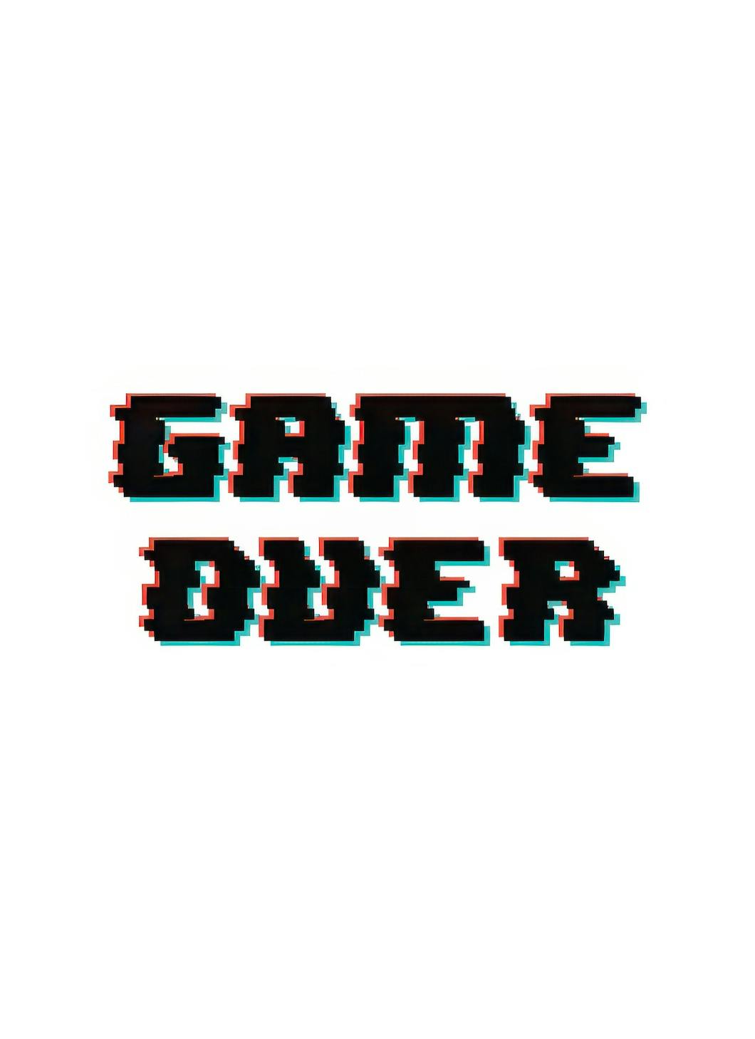 Game Over Print (30x40 cm)