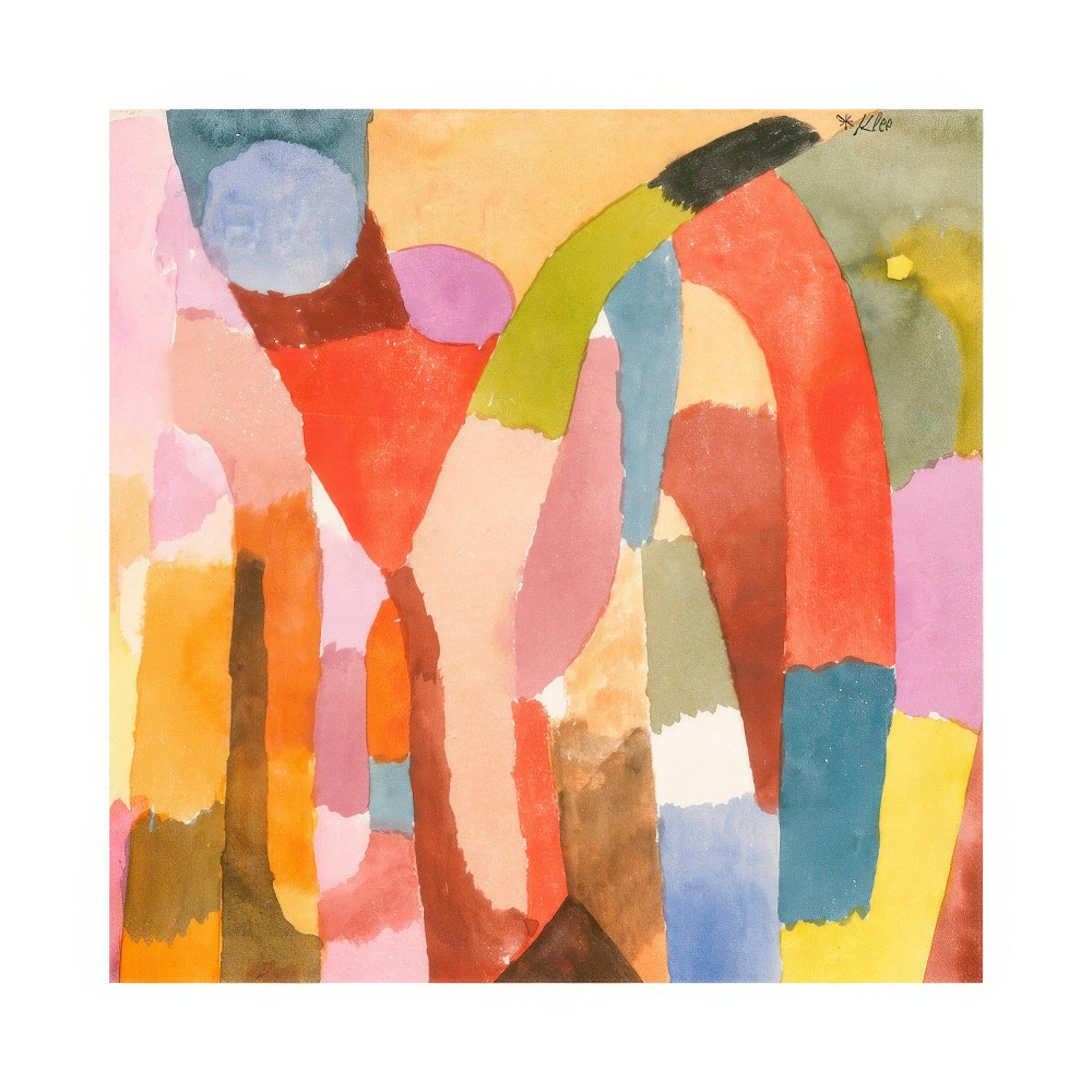 Paul Klee - Movement of Vaulted Chambers Square Poster 0