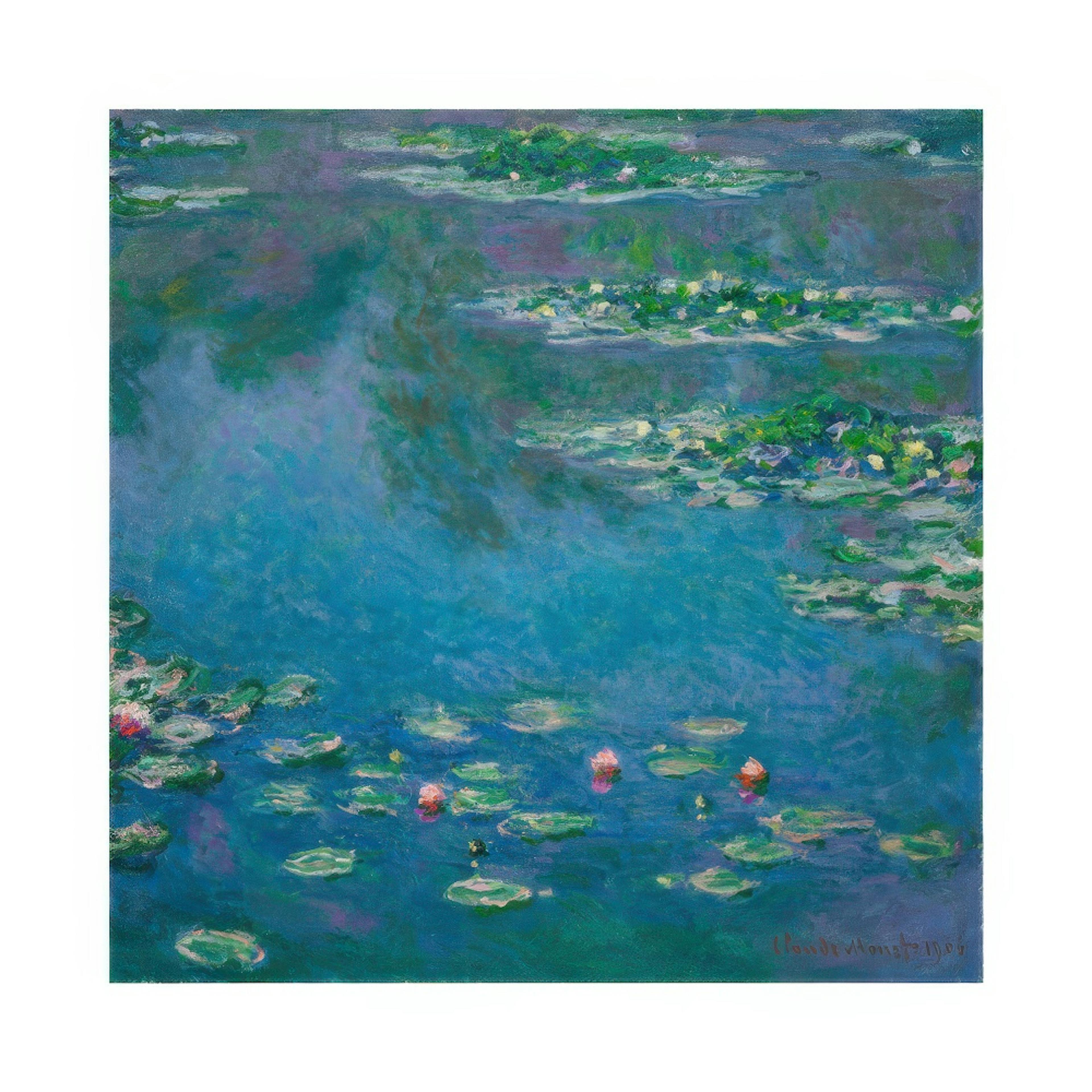 Monet - Water Lilies Square Poster 0