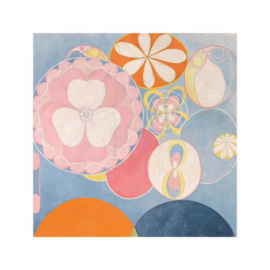 Print -The ten largest, childhood, No.2 by Hilma Af Klint Square (50x50 cm)- Hilma af Klint Posters