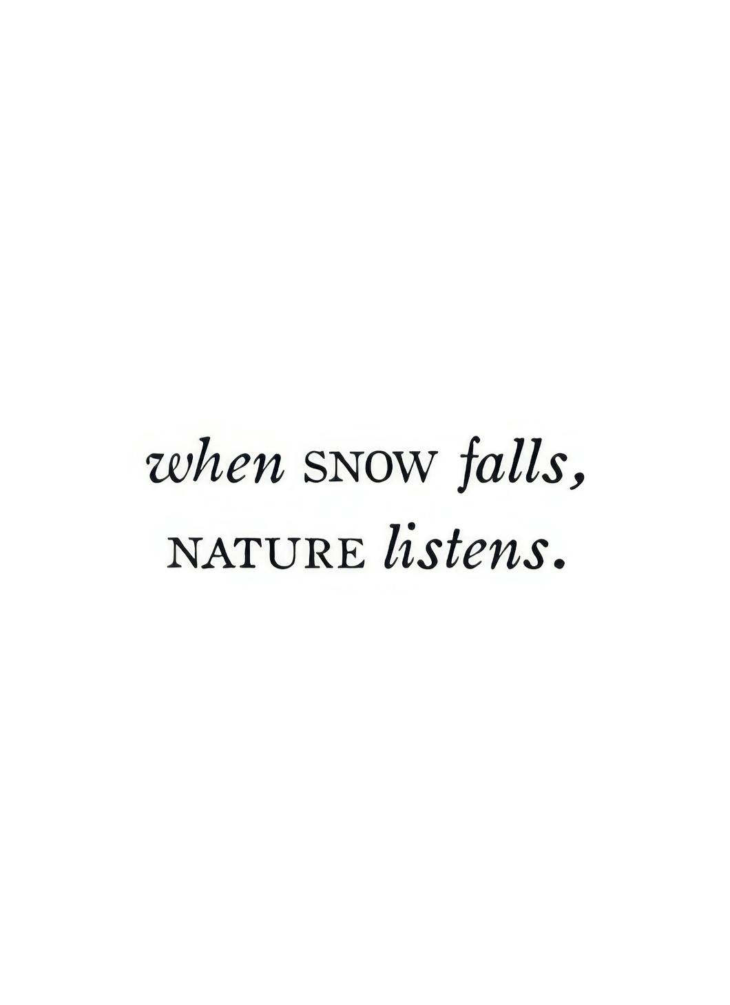 When Snow Falls Affiche (30x40 cm)