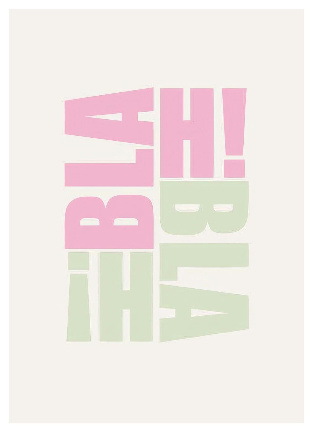 Blah Blah Poster (21x30 cm)-Posters