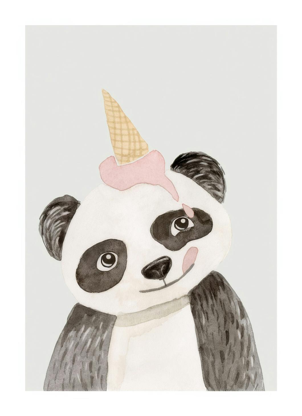 Party Panda Poster (30x40 cm)