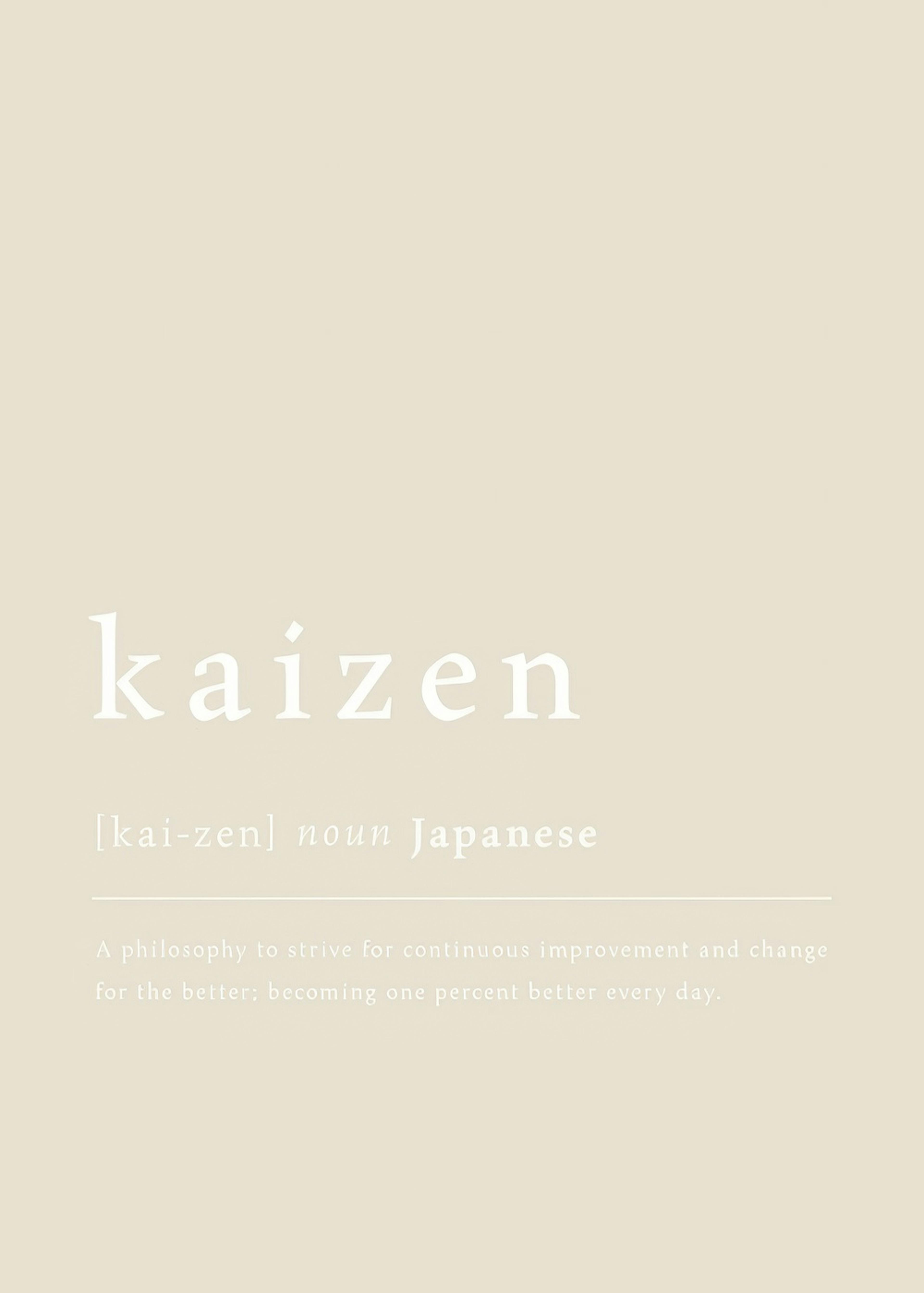 Kaizen Definition Print 0