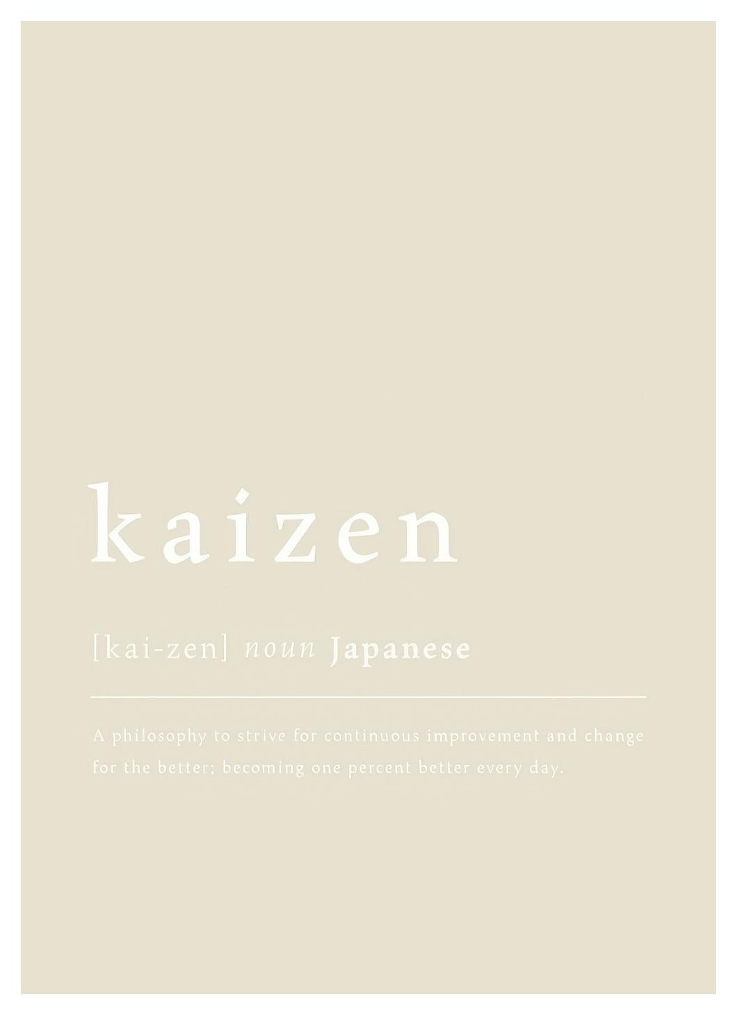 Kaizen Definition Plakat (30x40 cm)- Plakaty z napisami