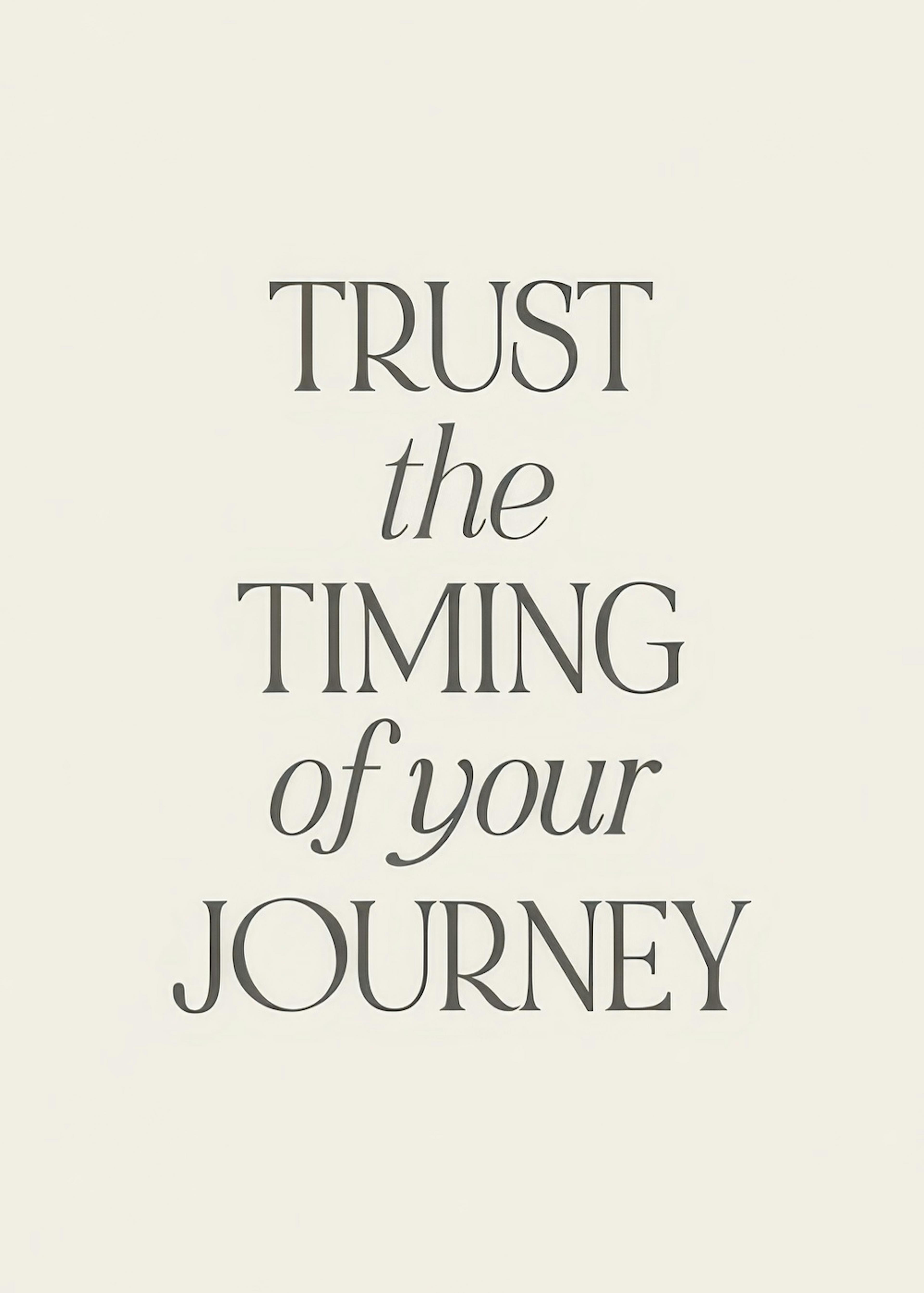 Trust the Timing Print 0