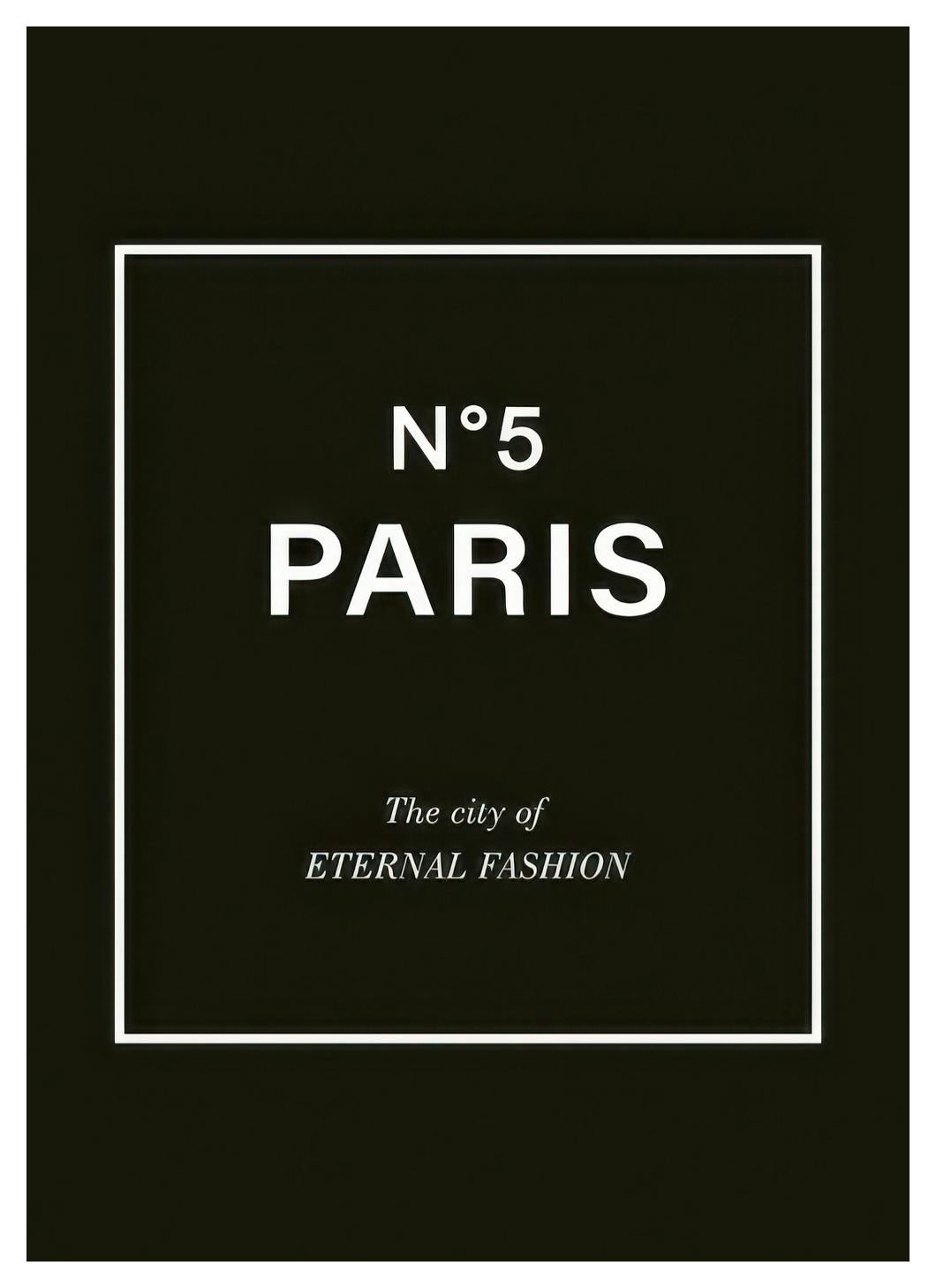 Paris No5 Plakat (40x50 cm)- Plakaty z napisami