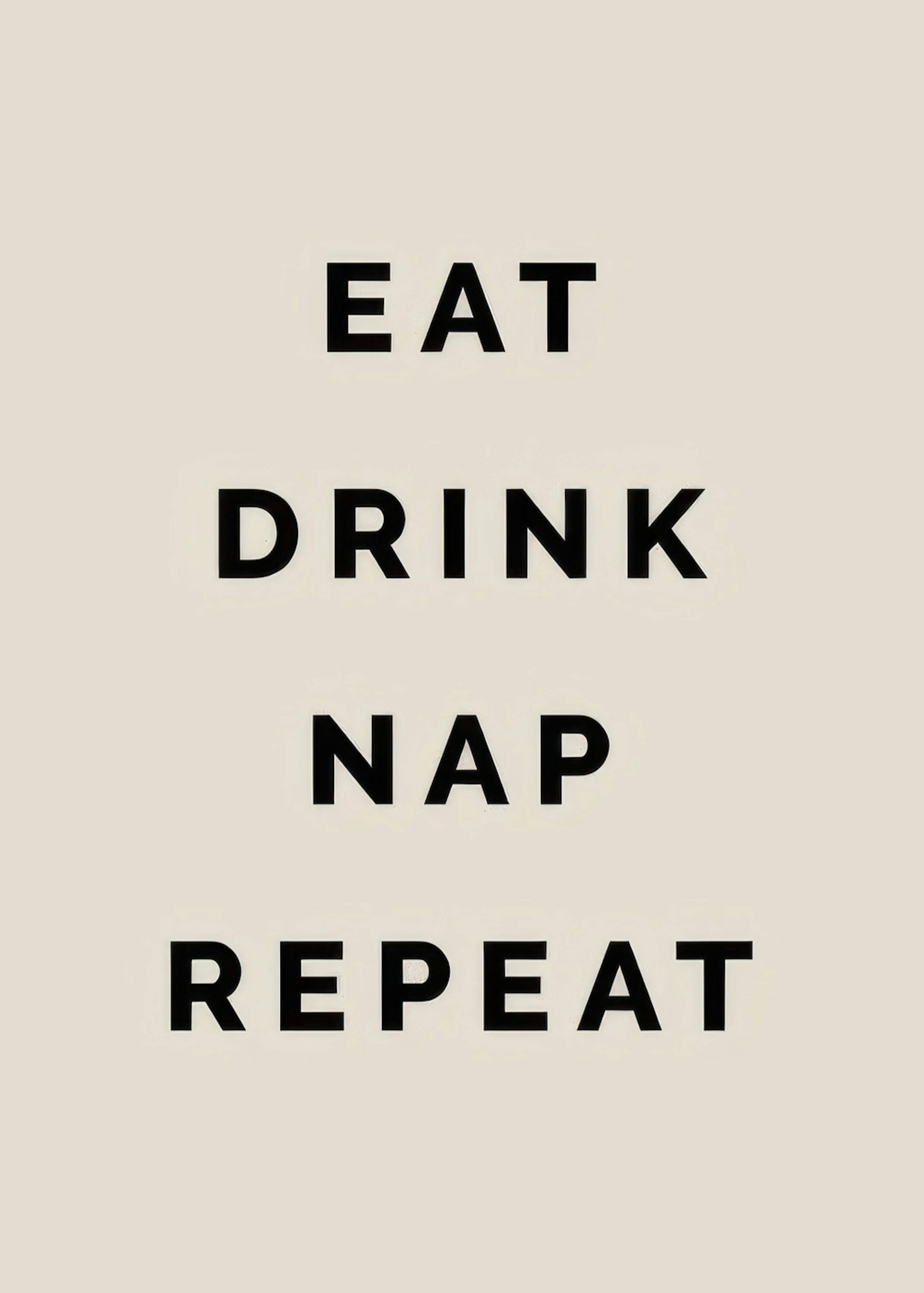 Eat Drink Nap Repeat Print 0