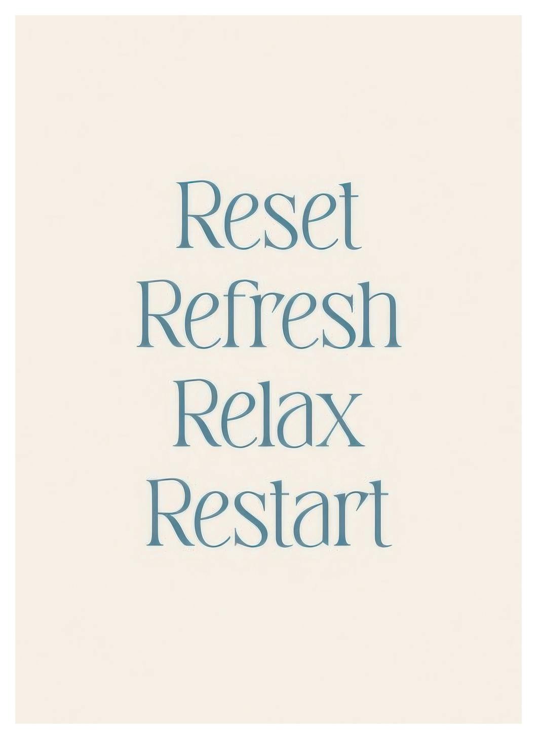 Prints - Reset Print (21x30 cm) - Motivational posters