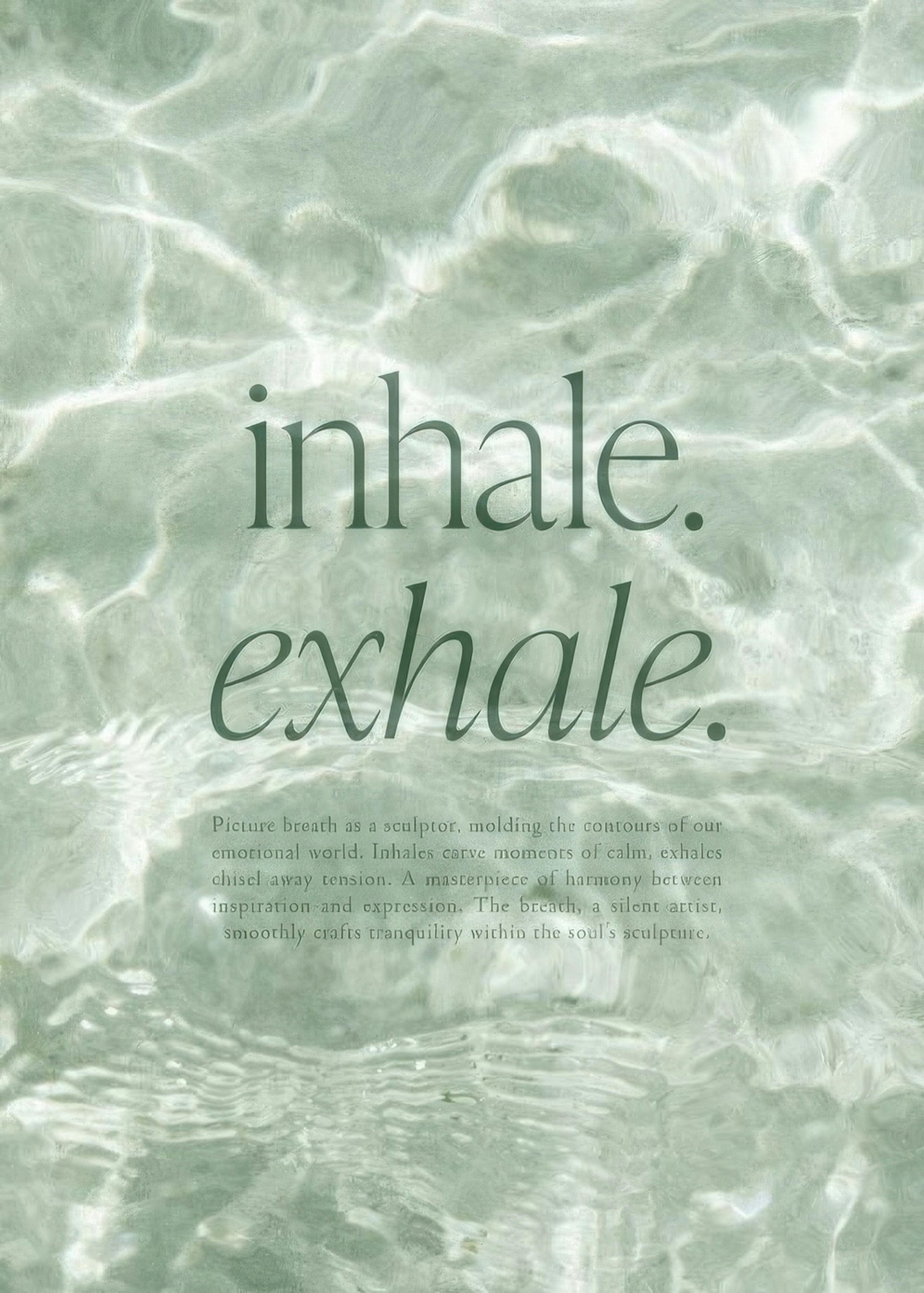 Inhale and Exhale Plakat 0