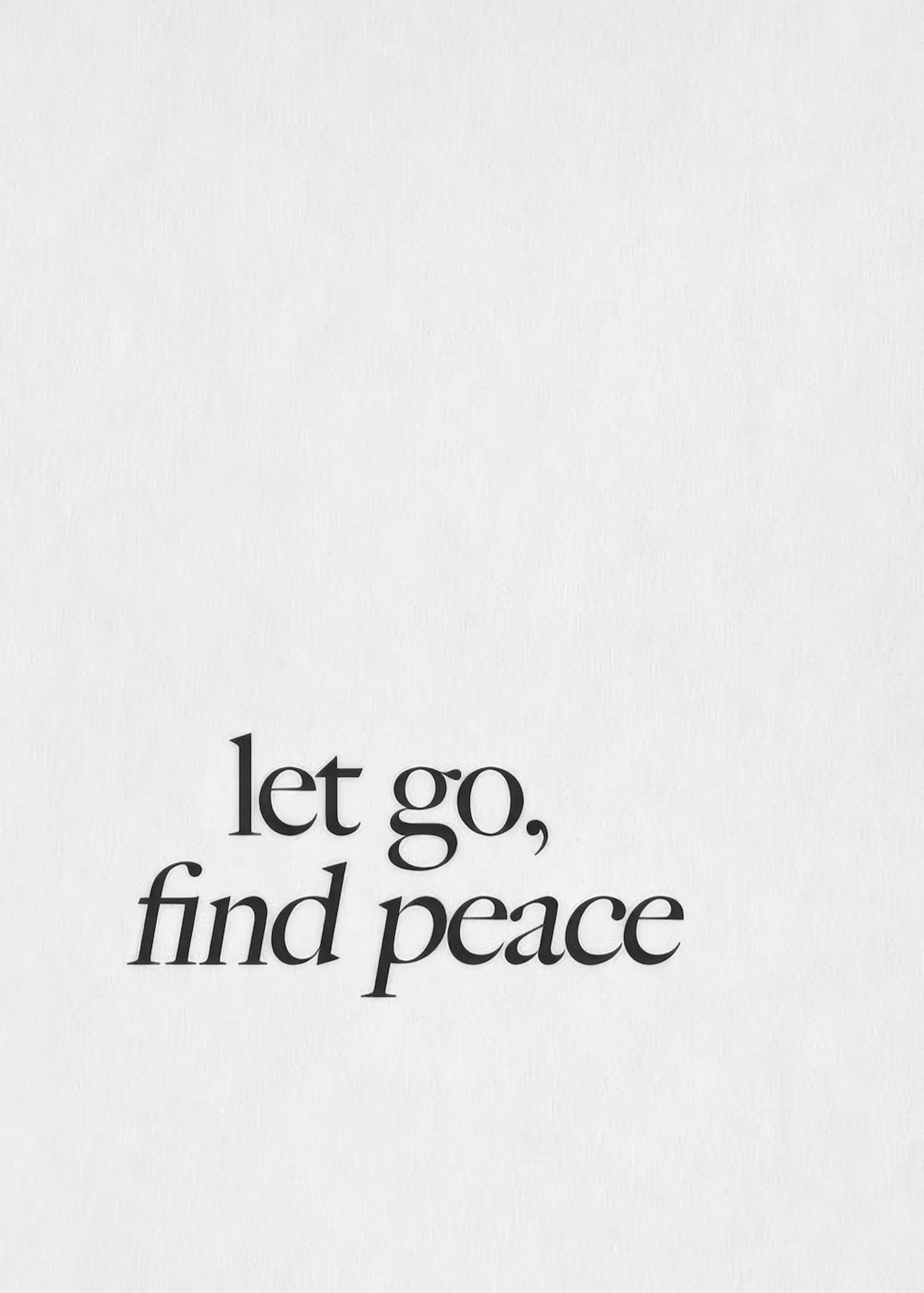 Let Go, Find Peace Poster 0