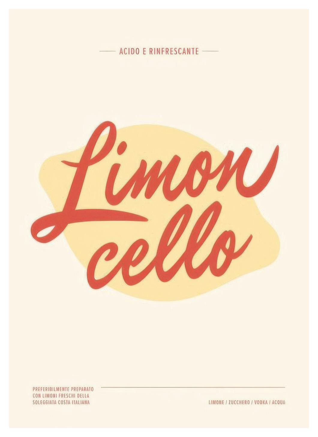 Limoncello Print (21x30 cm)- Wine & Cocktails posters