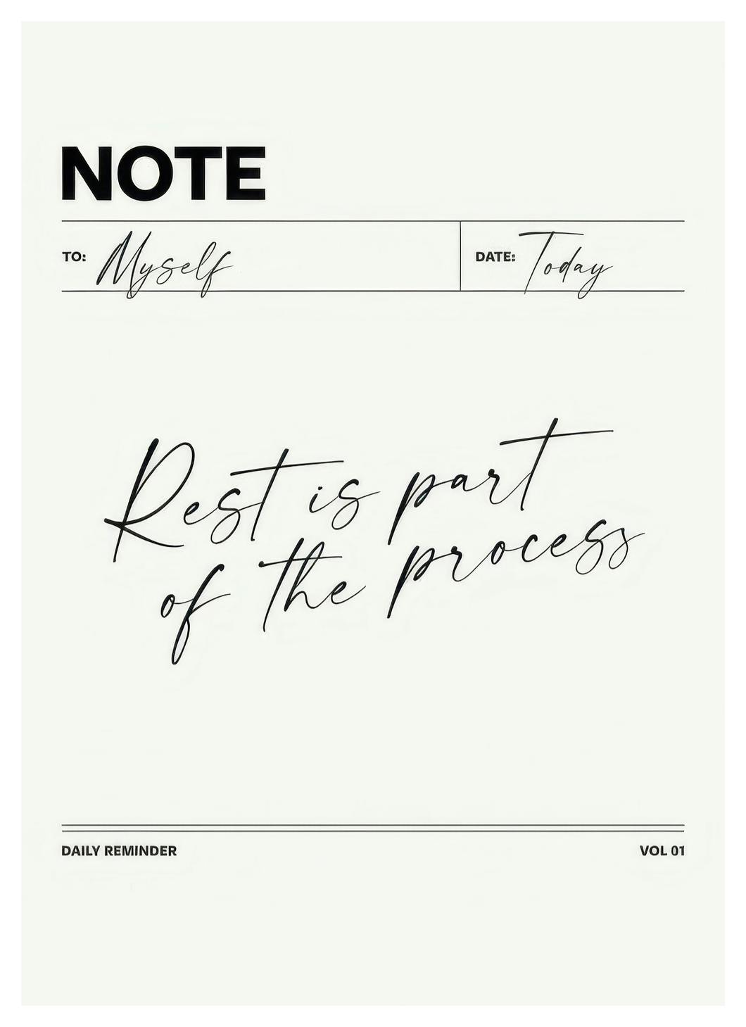 Daily Reminder Plakat (21x30 cm)- Plakaty z napisami