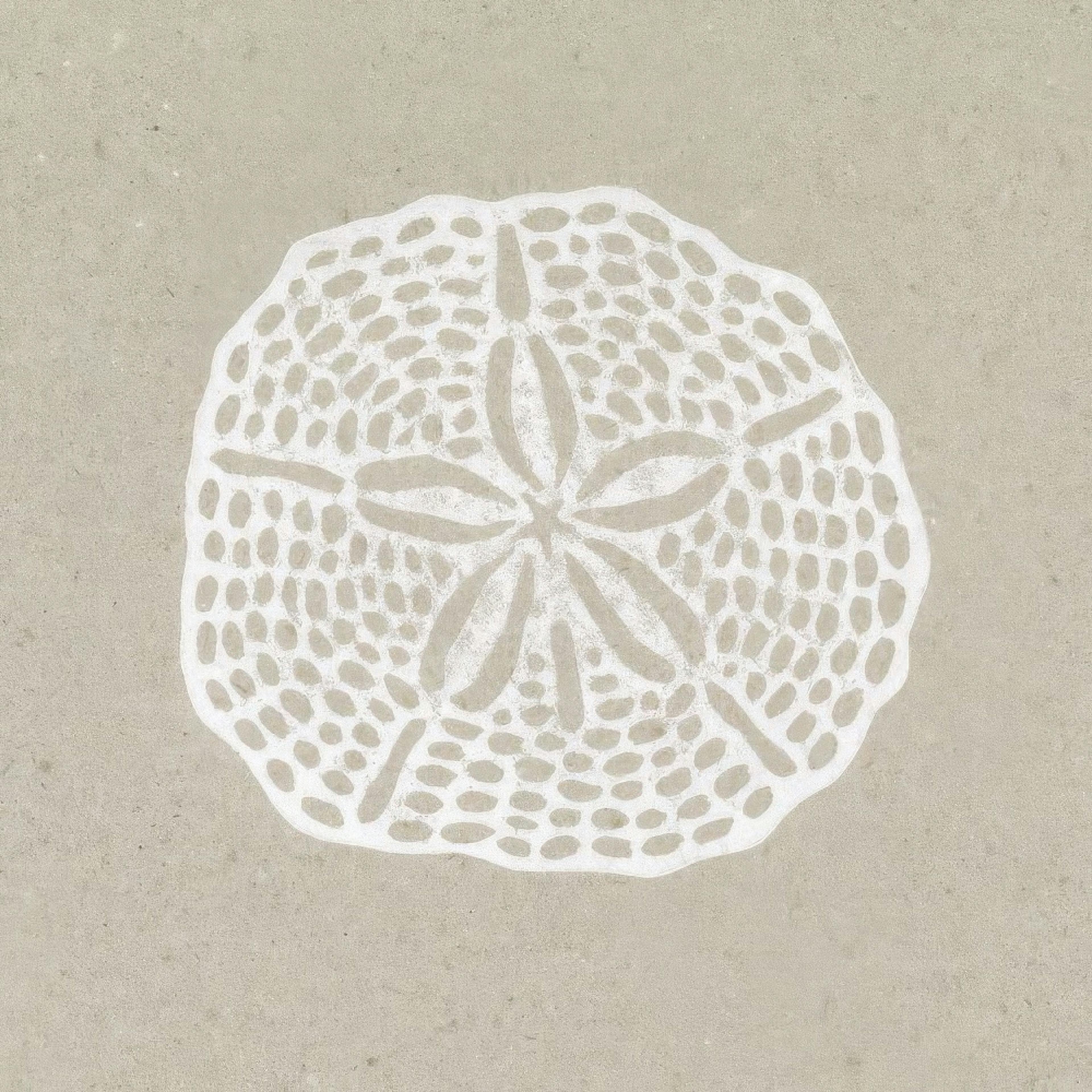 Linocut Sand Dollar Poster 0