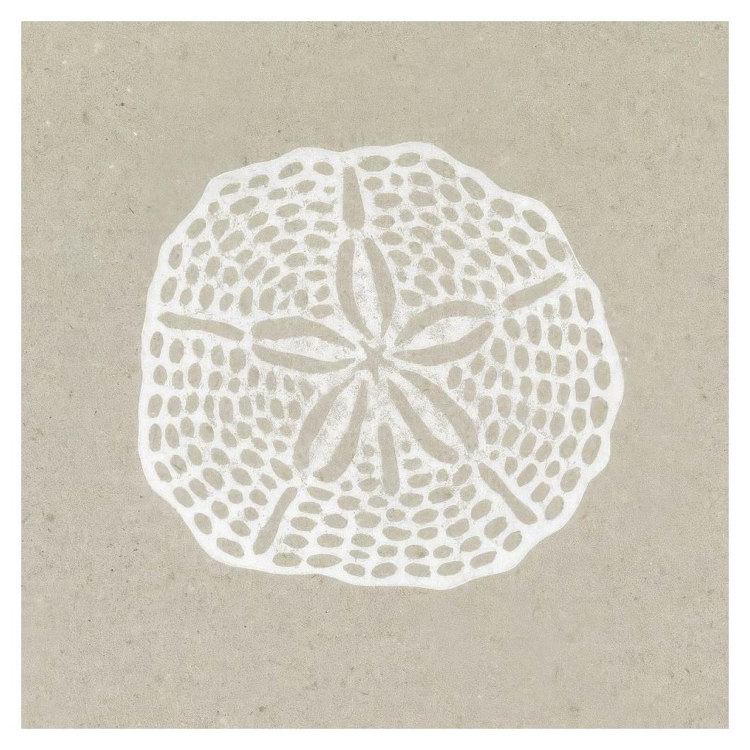 Linocut Sand Dollar Print (50x50 cm)
