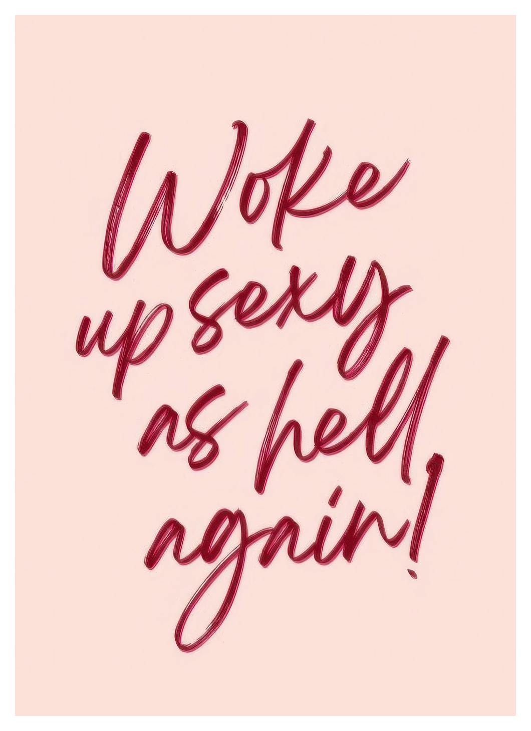 Sexy as Hell Again Poster (13x18 cm)- Quadros com texto