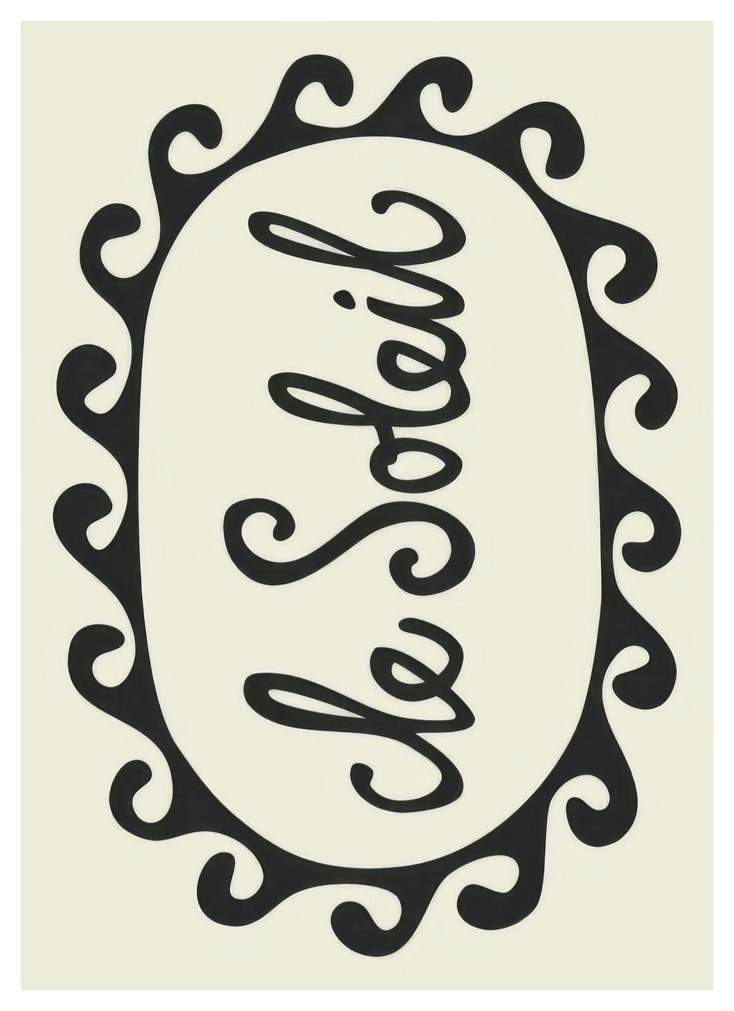 Le Soleil Poster (30x40 cm)- Poster di tipografia