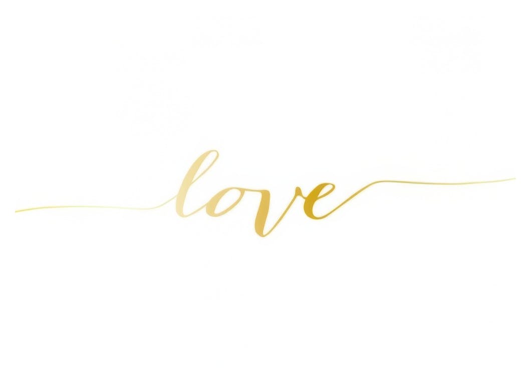 Love L Gold Plakat (30x40 cm)- Plakaty z napisami