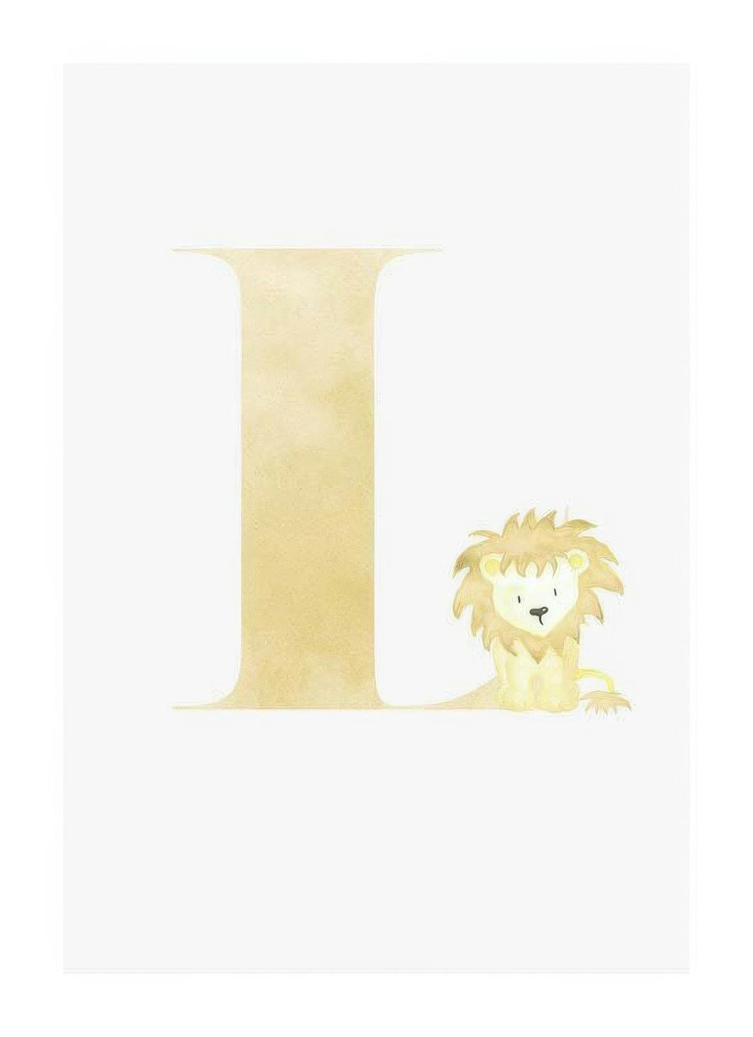 Alphabet L Poster (21x30 cm)- Quadri per bambini