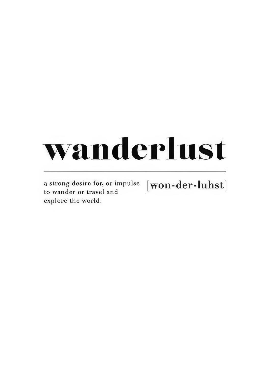 Wanderlust Poster (13x18 cm)