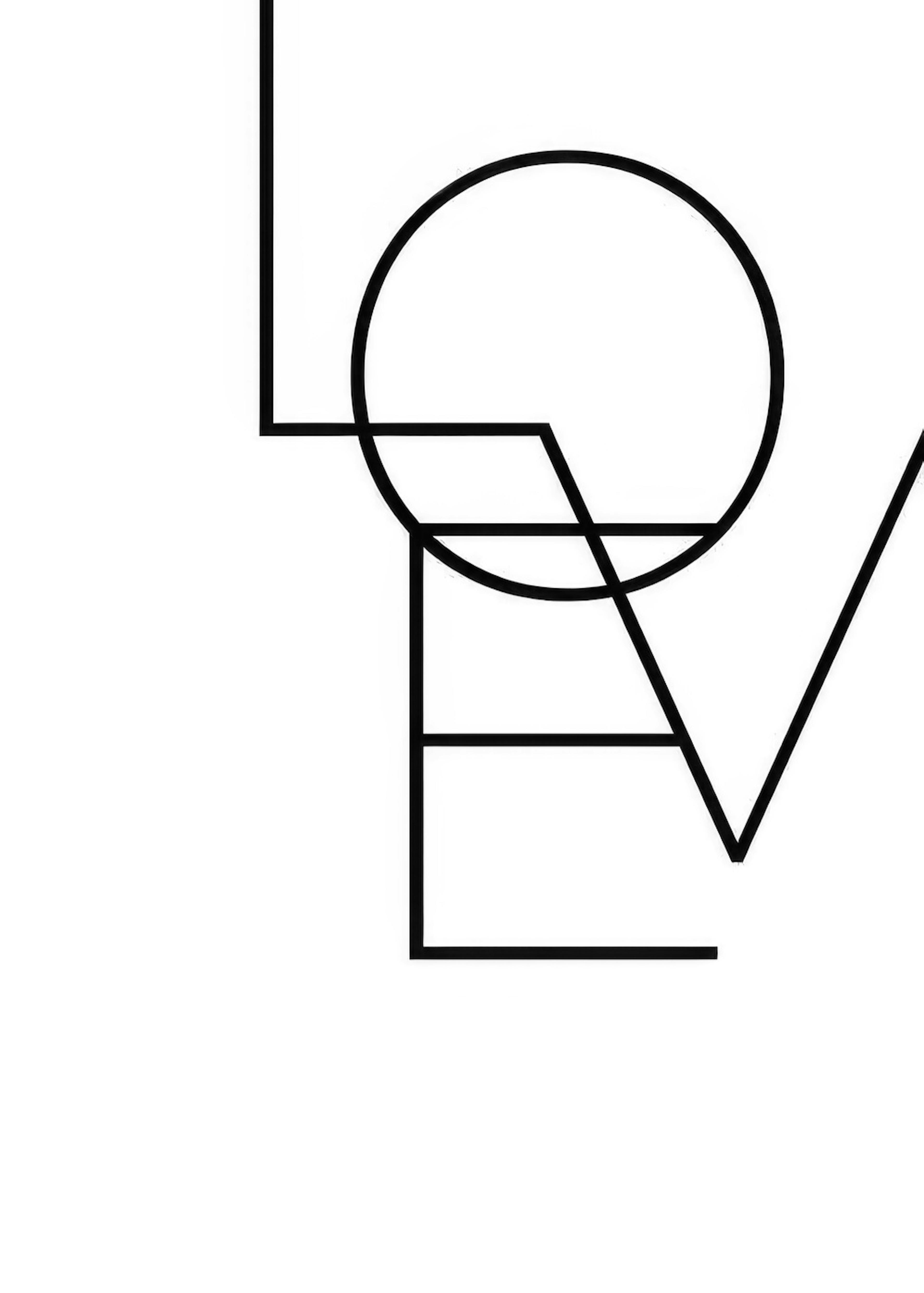 Love B&W Plakát 0