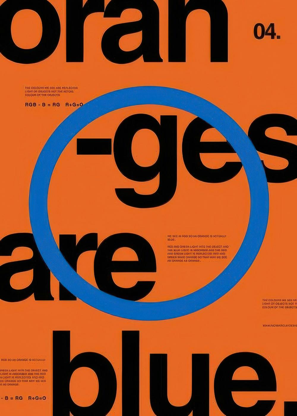 Oranges Are Blue Print 0