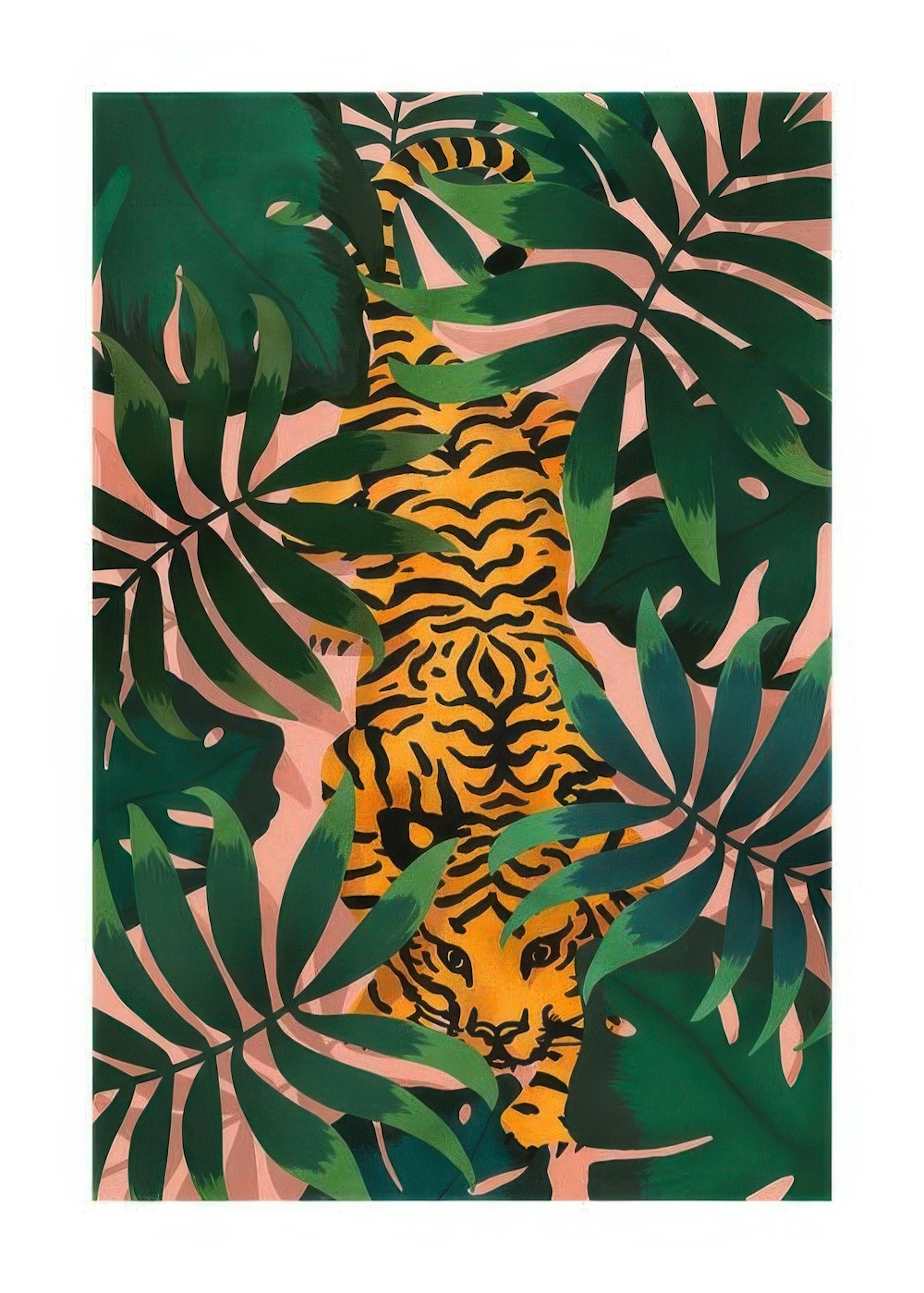 Tiger In Jungle Print 0