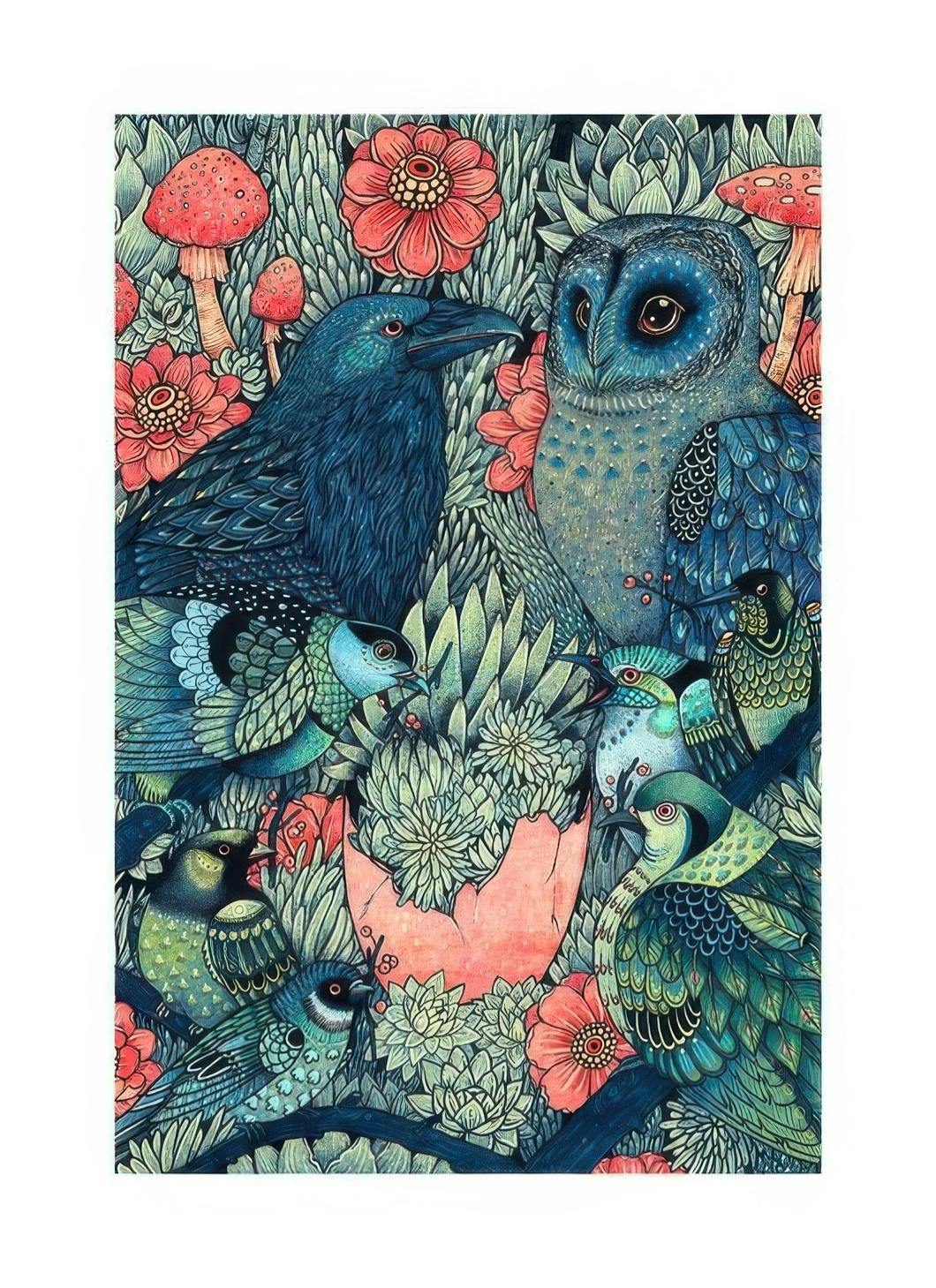 Prints - The Flock Print (30x40 cm) - Art prints