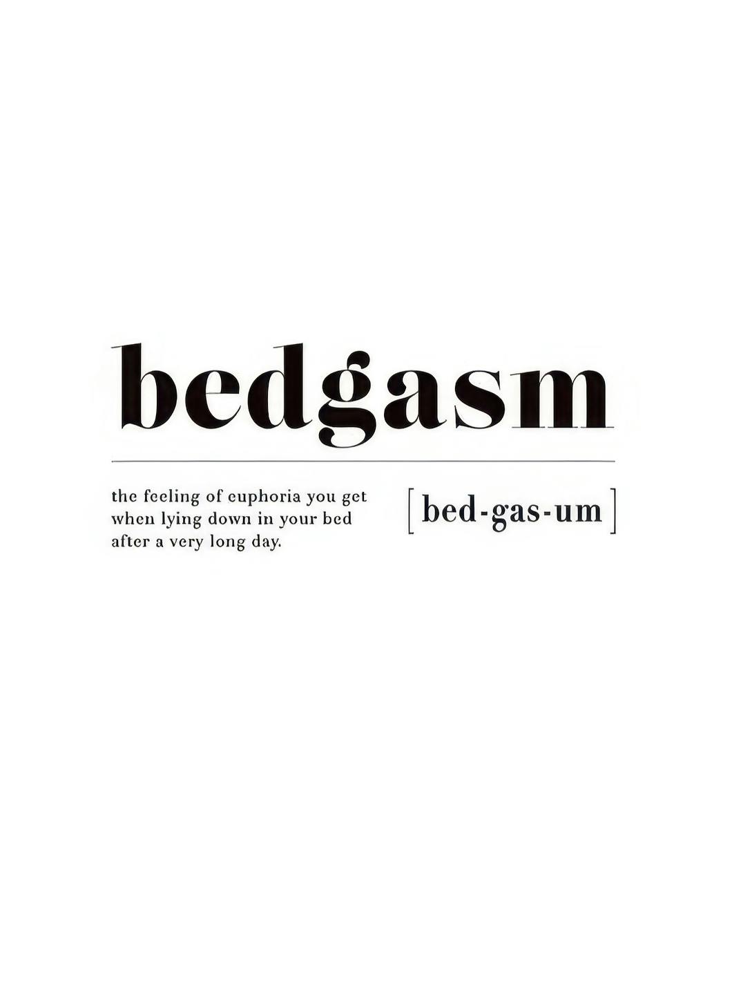 Bedgasm Poster (30x40 cm) - Posters met tekst